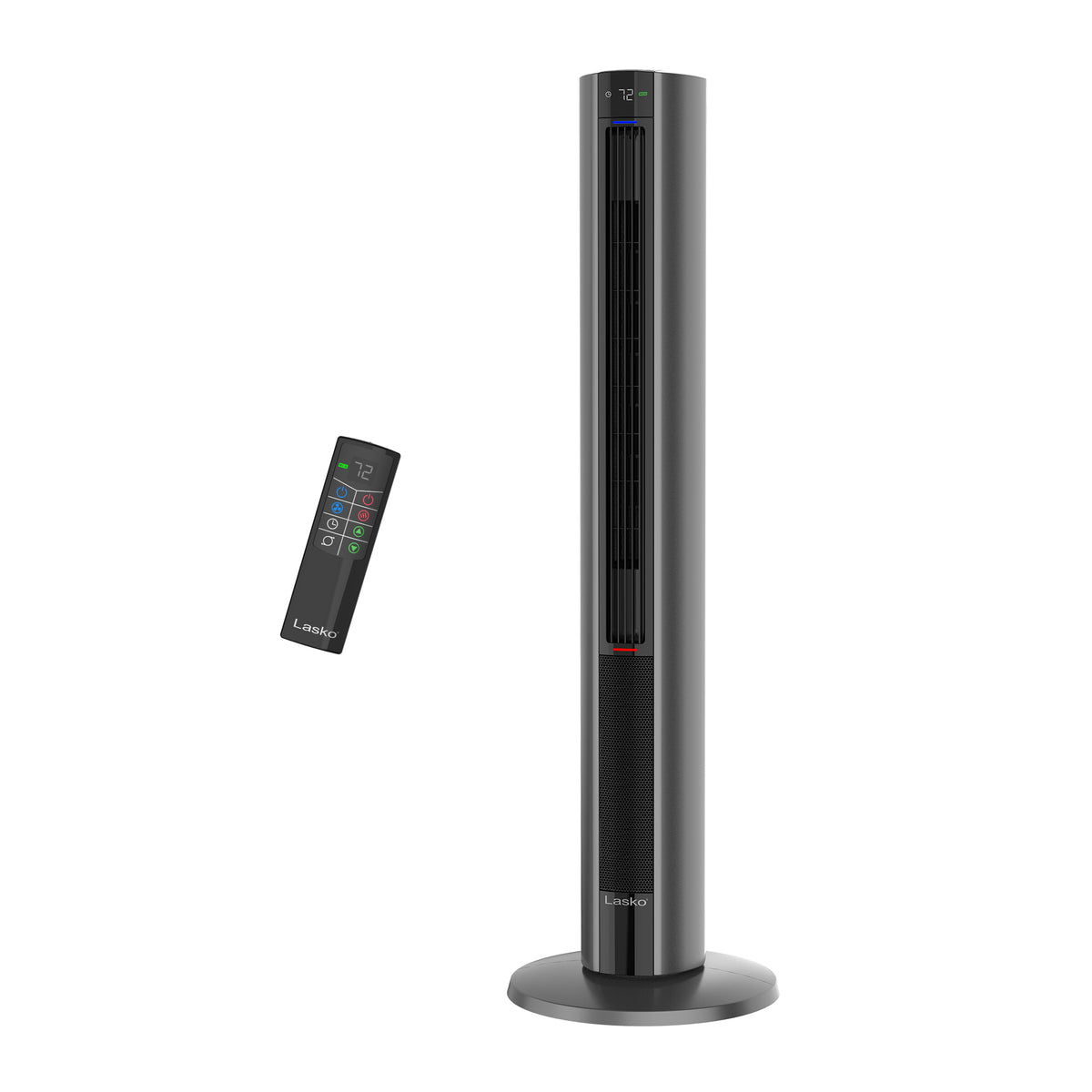 Lasko DUO Comfort 42" Tower Fan and Ceramic Space Heater: Oscillating, 3 Heat Settings, 4 Fan Speeds, Remote, Timer, Tip-Over Switch, White