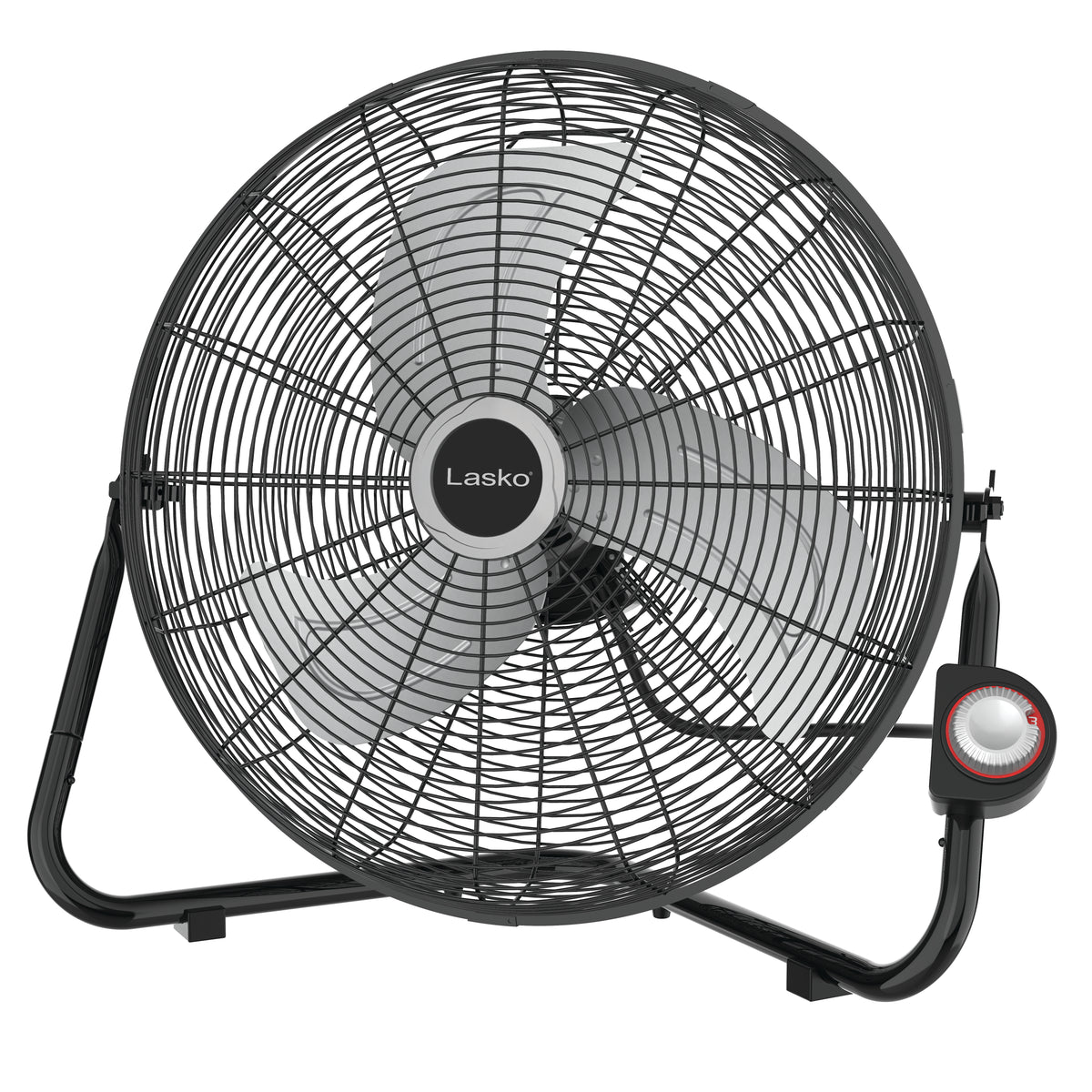 Lasko 20" High Velocity Floor Fan: Wall Mount, 3-Speed, Pivoting