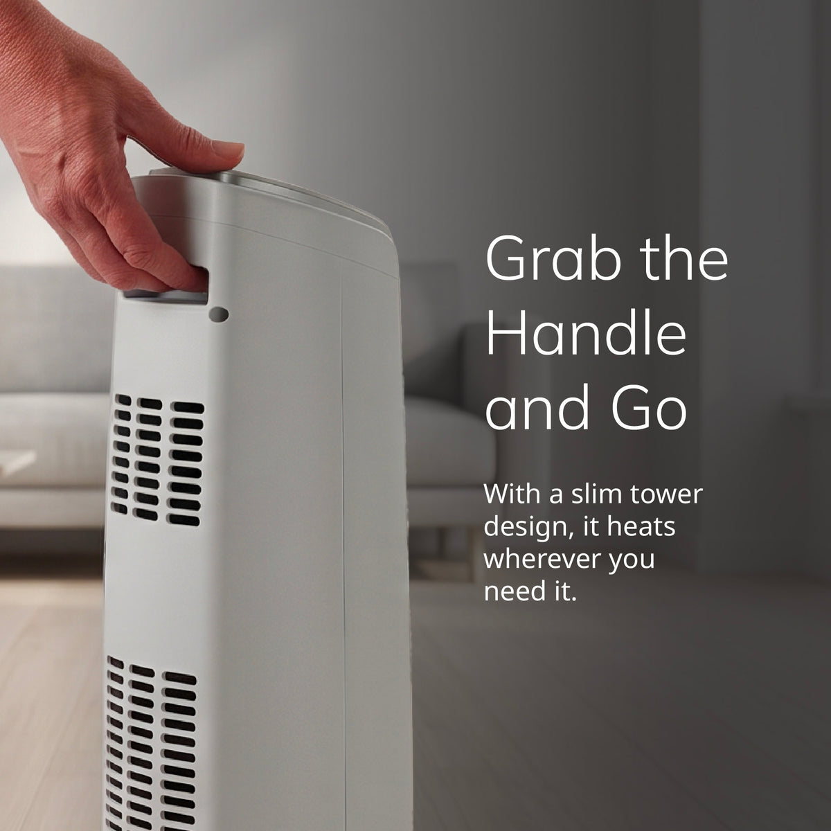 Lasko 23" Ceramic Tower Space Heater: Oscillating, 2 Heat Settings, Timer, Thermostat