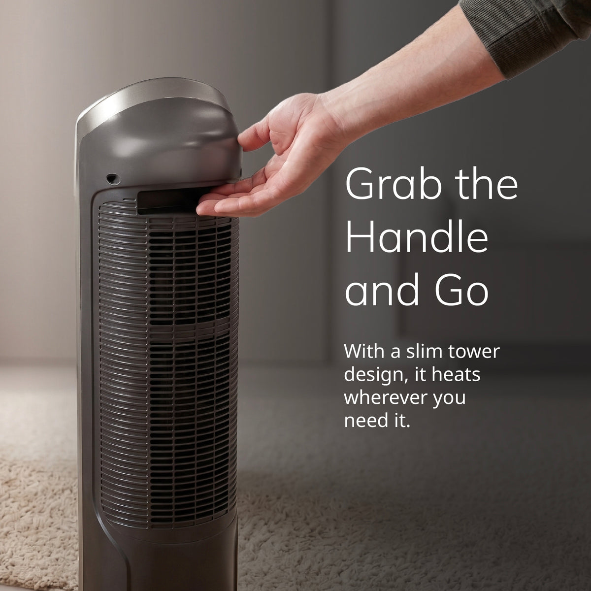 Lasko 23" Ceramic Tower Space Heater: Oscillating, 2 Heat Settings, Remote, Timer, Thermostat