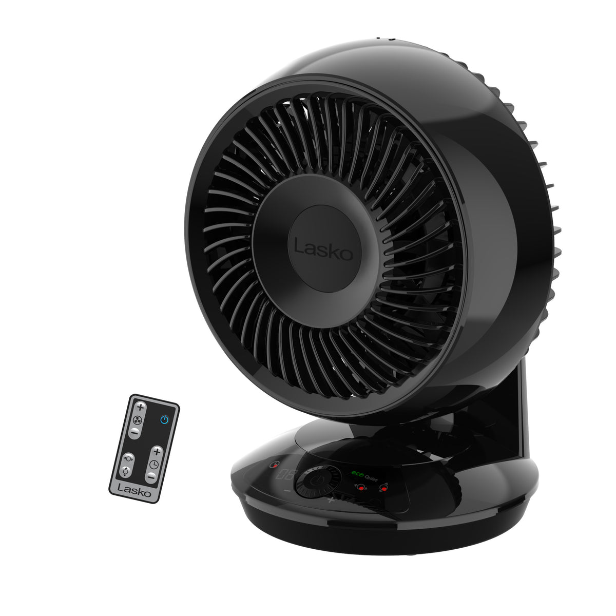 Lasko Whirlwind 7" DC Table Fan: Dual Oscillation, 12-Speed, Remote