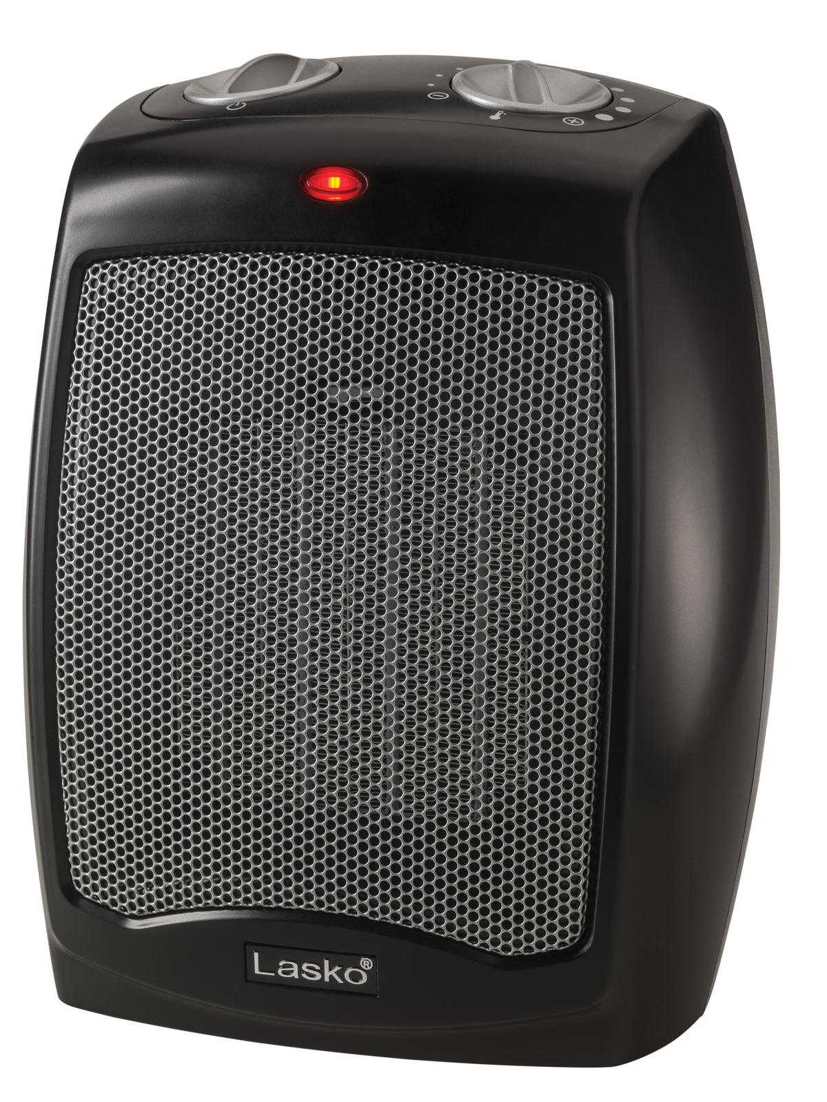 Lasko 9" Ceramic Space Heater: Overheat Protection, 2 Heat Settings, Thermostat