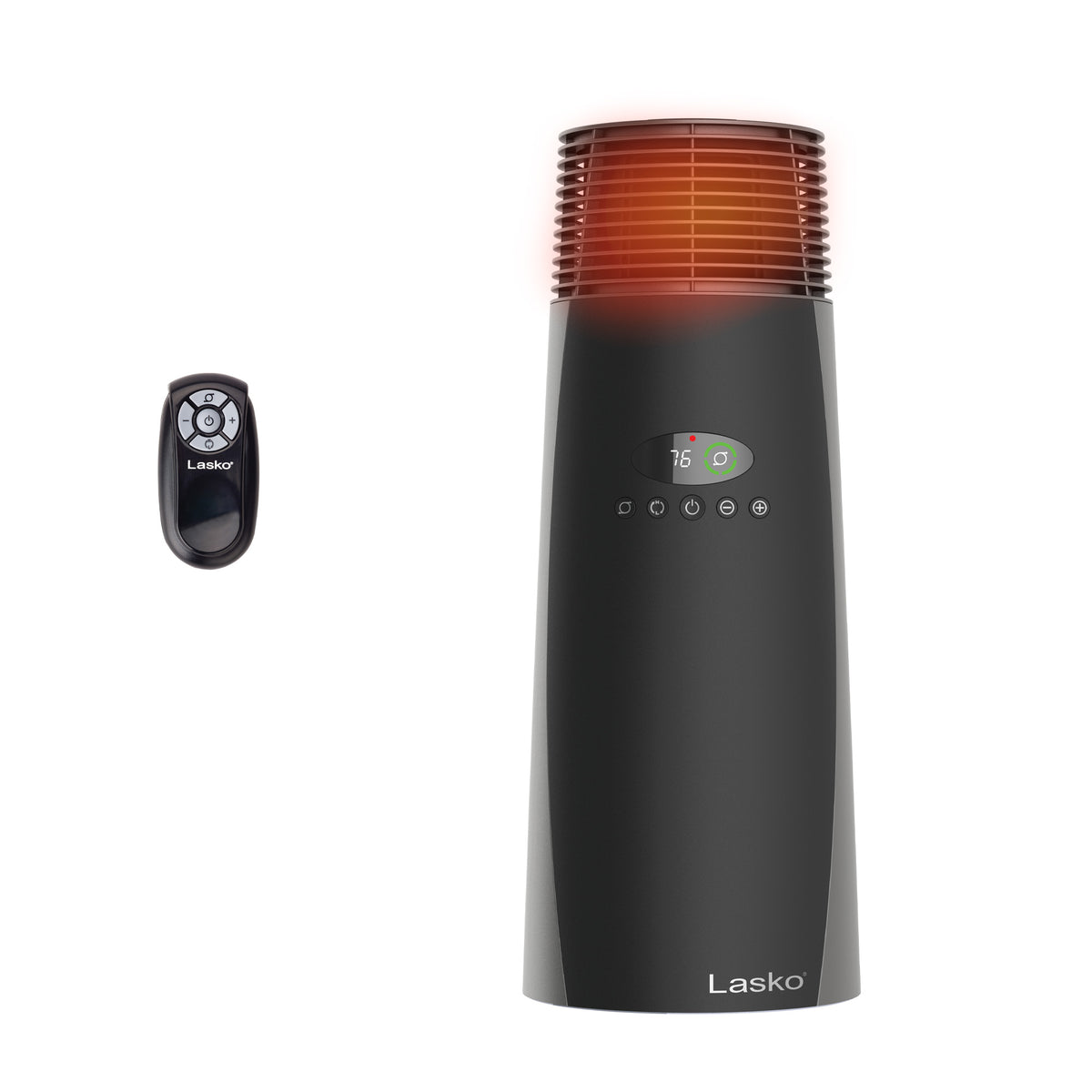 Lasko 22" Ceramic Tower Space Heater: Oscillating, 2 Heat Settings, Remote, Thermostat
