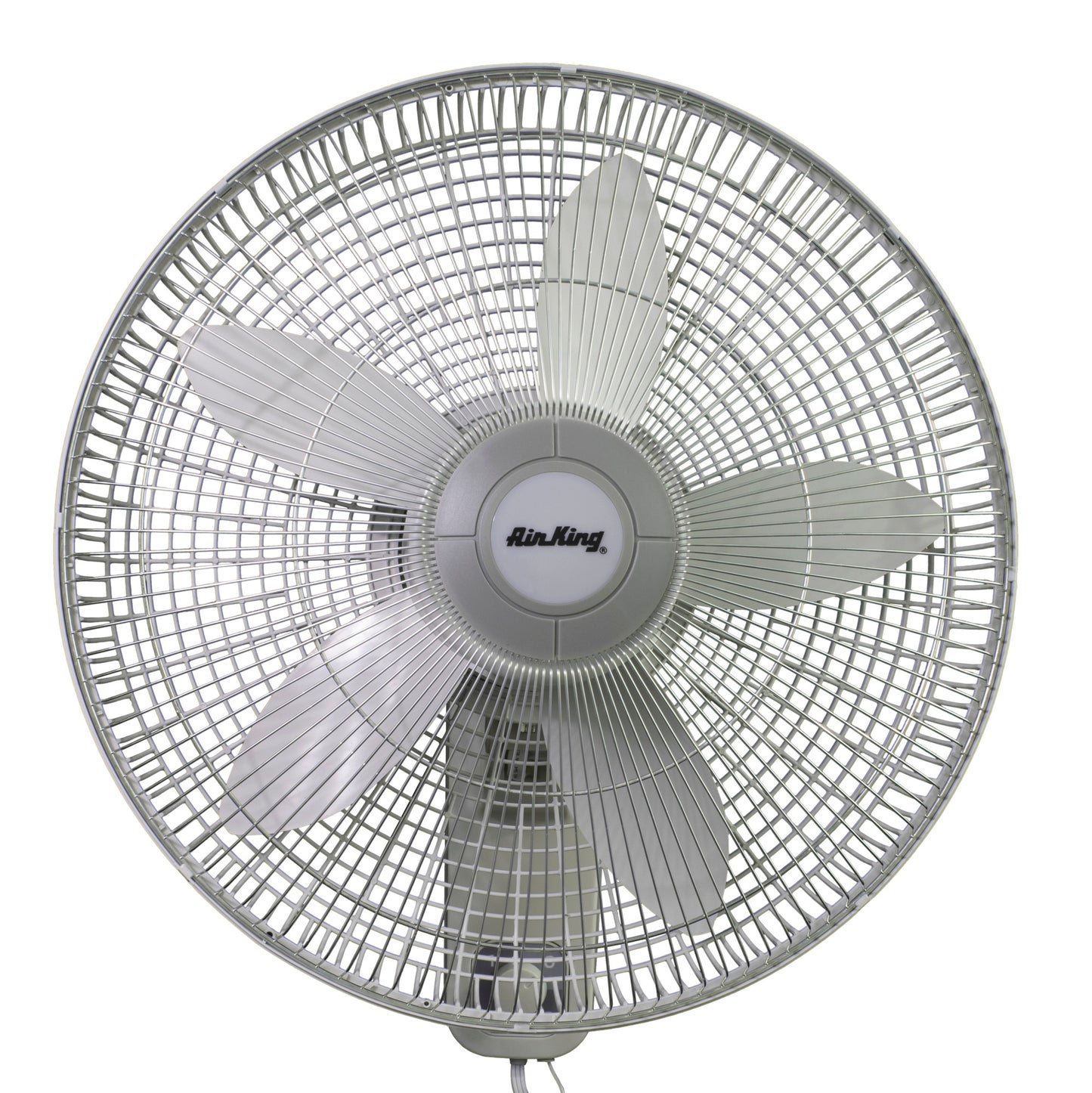 Air King 1/20 HP 18" Commercial Grade Wall Mount Fan: Oscillating, 3-Speed, Gray