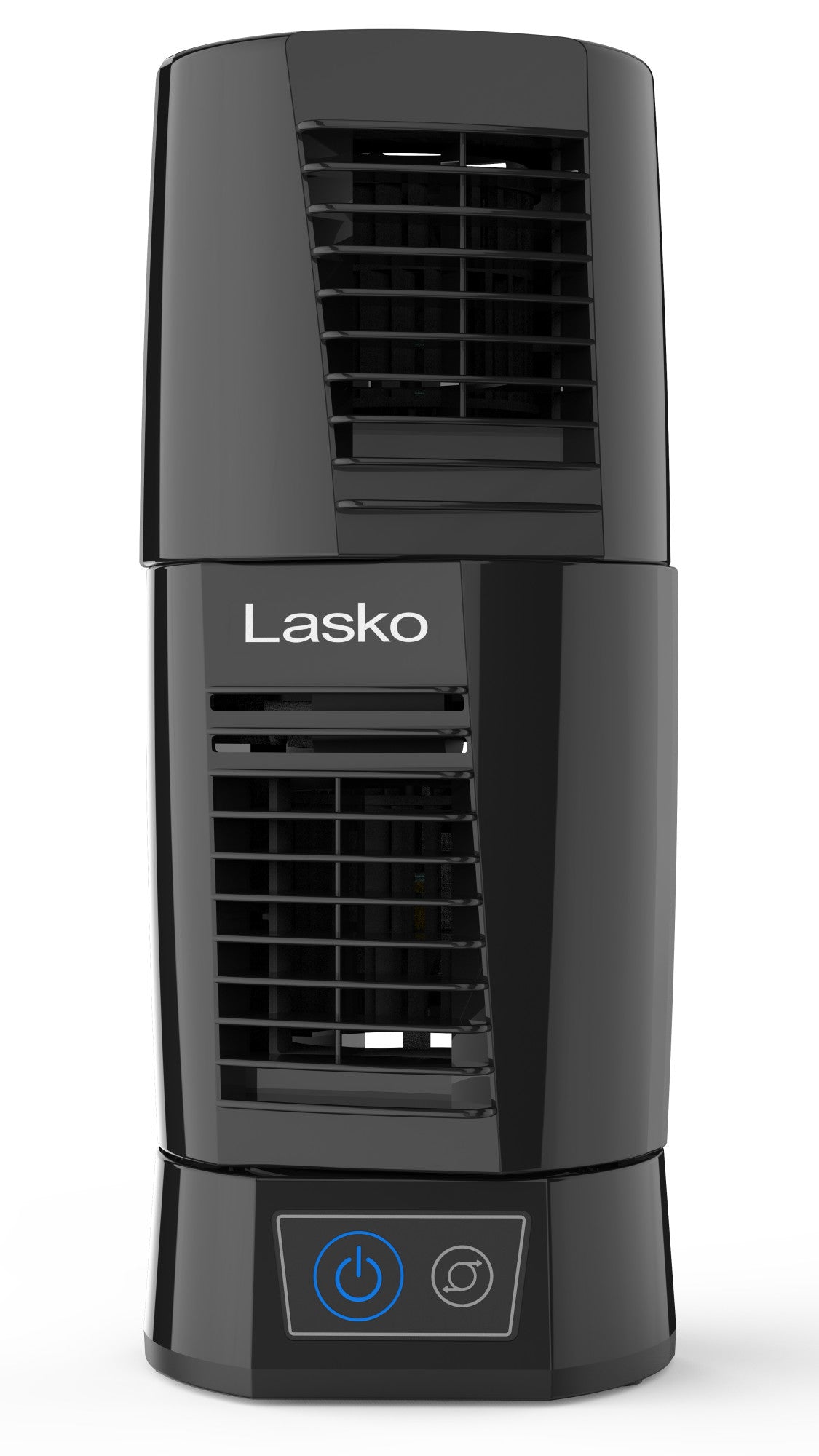 Lasko Wind Tower 12" Table Fan: Oscillating, 2-Speed, Pivoting, Black
