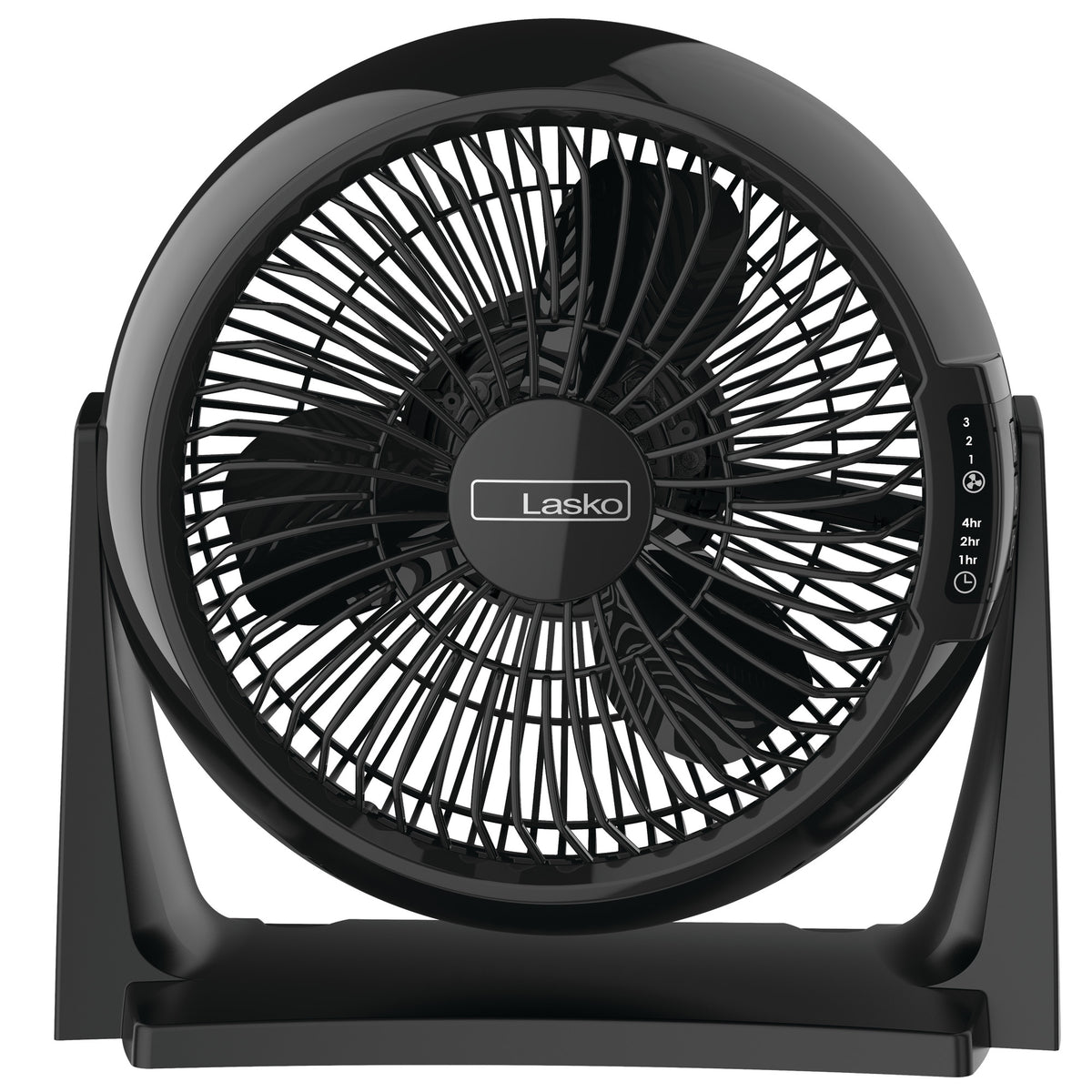 Lasko 10" Air Circulator Fan: Wall Mount, 3-Speed, Remote, Timer, Black