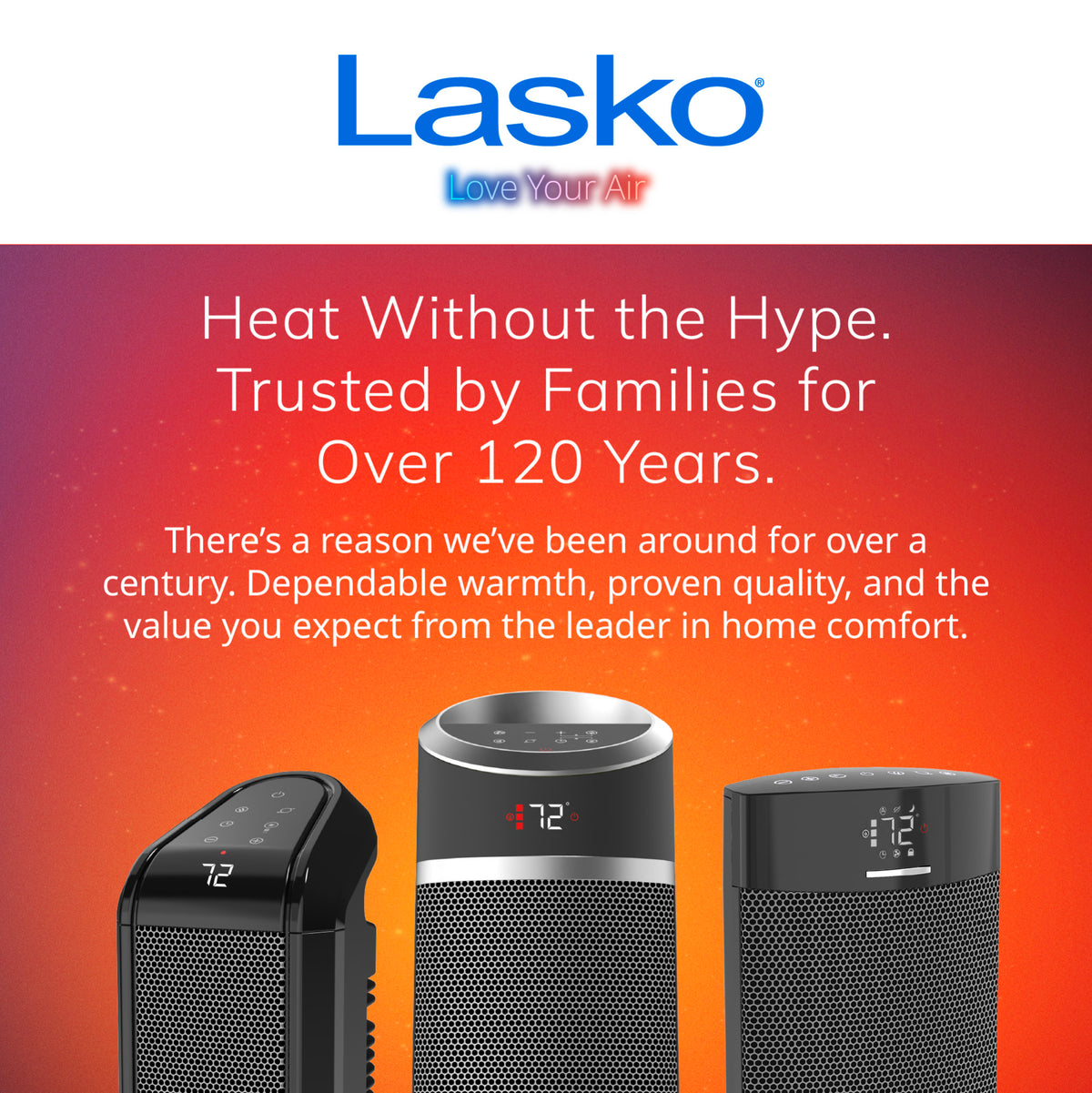 Lasko 29" Ceramic Tower Space Heater: Oscillating, 2 Heat Settings, Remote, Timer, Thermostat