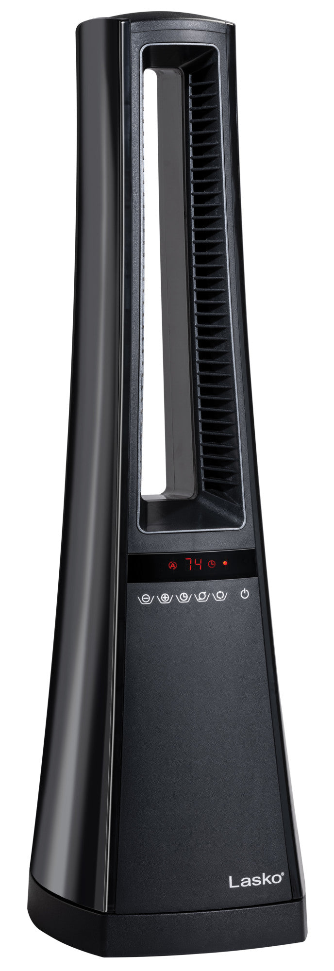 Lasko Air Logic 27" Bladeless Tower Heater (2 heat settings, remote, timer, black)