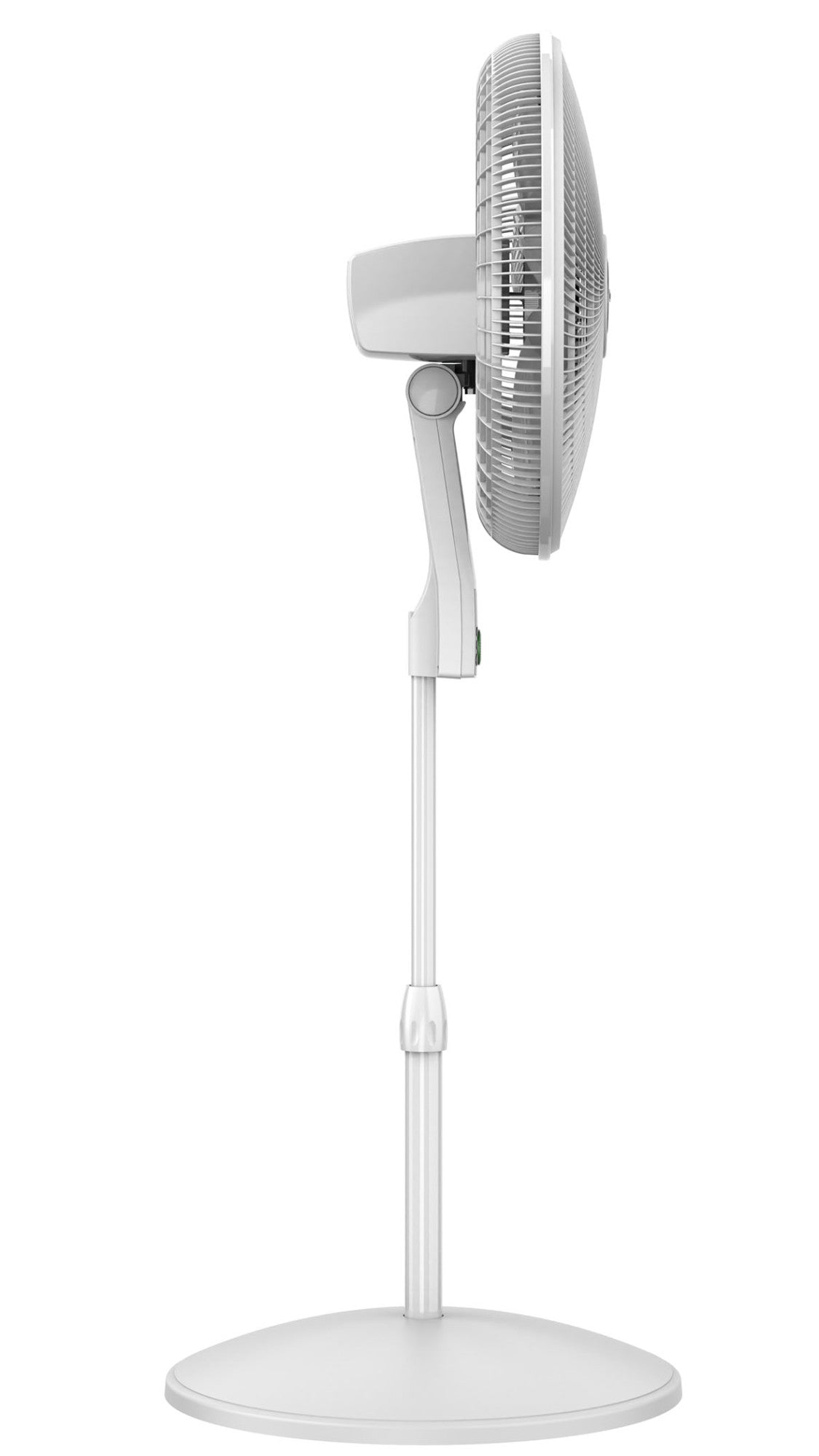 Lasko EcoQuiet 18" DC Pedestal Fan: Oscillating, 12-Speed, Remote, White