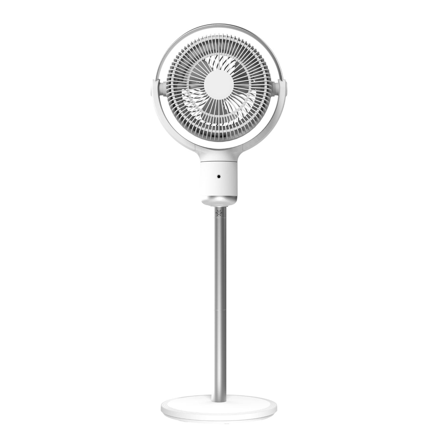 Lasko Whirlwind 7" DC Pedestal Fan: Dual Oscillation, 24-Speed, Remote, Timer, White