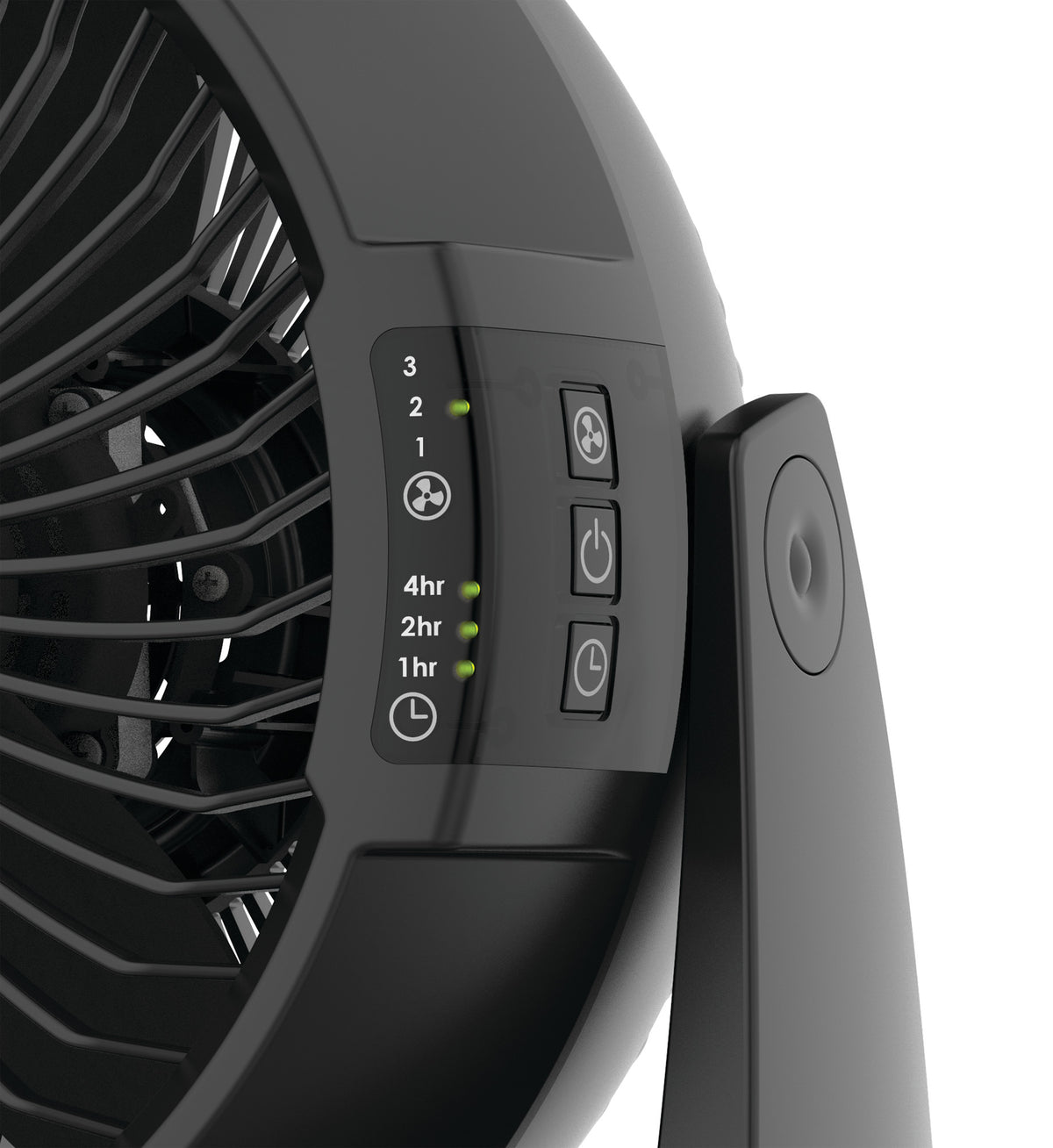 Lasko 10" Air Circulator Fan: Wall Mount, 3-Speed, Remote, Timer, Black
