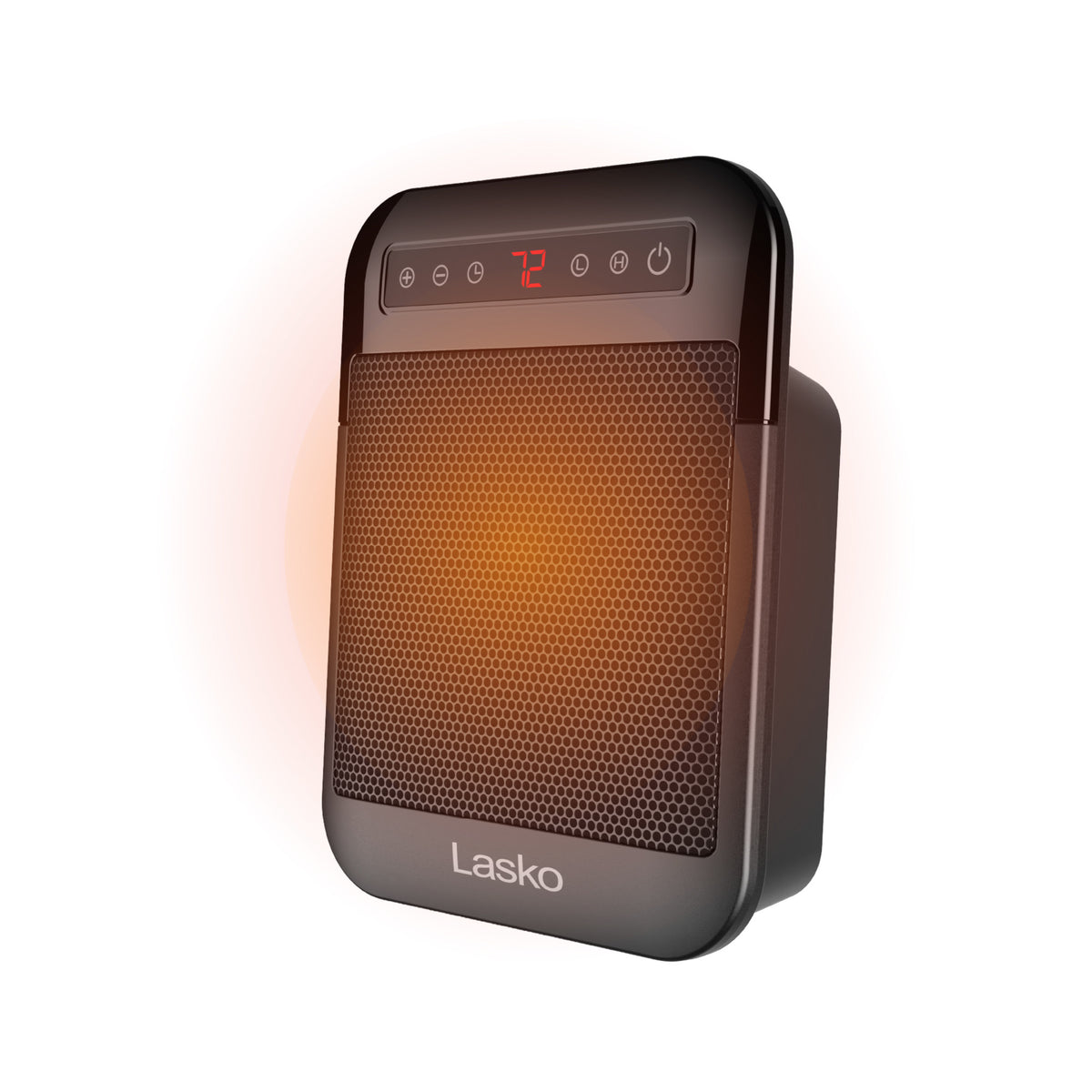 Lasko MyHeat Max 9" Ceramic Space Heater: 2 Heat Settings, Timer, Tip-Over Switch, Thermostat