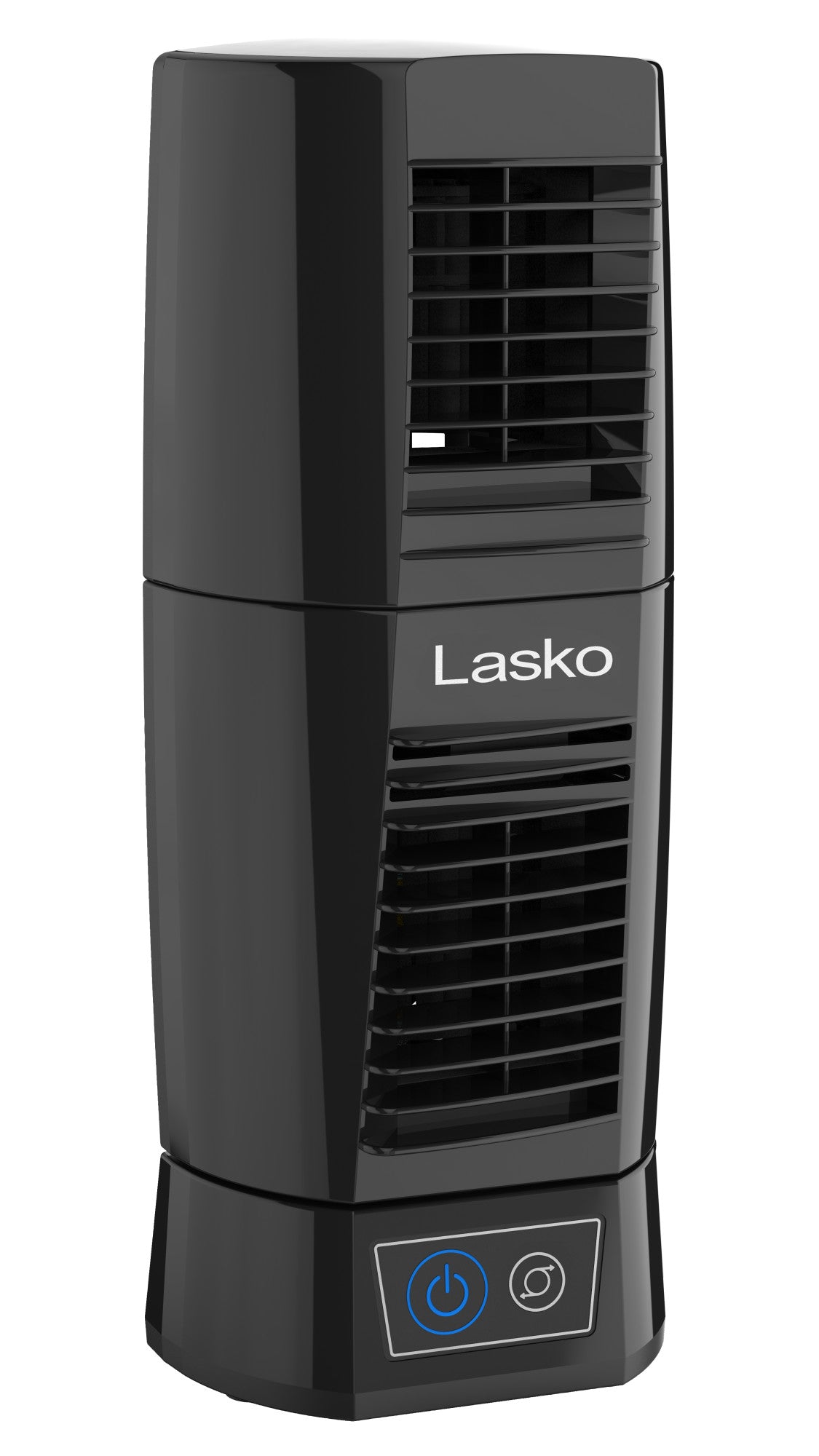 Lasko Wind Tower 12" Table Fan: Oscillating, 2-Speed, Pivoting, Black
