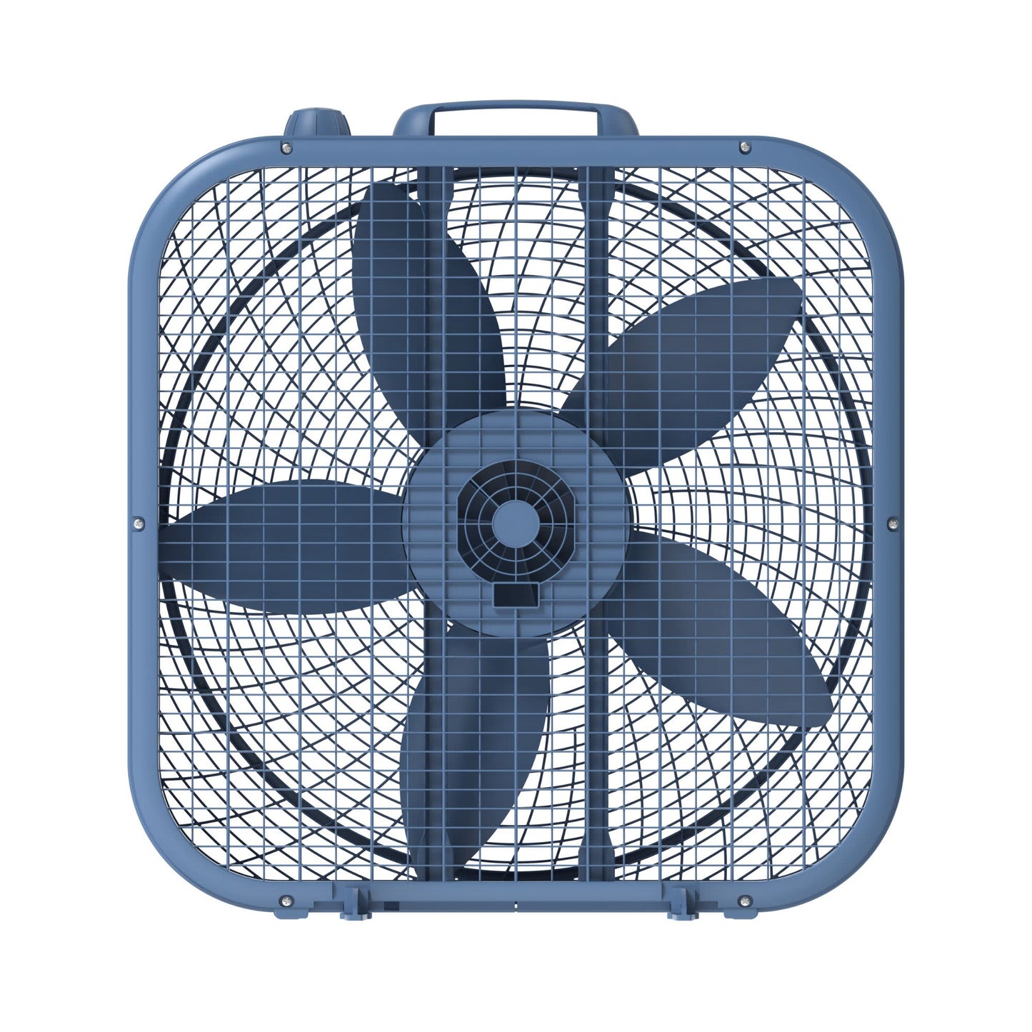 Lasko Cool Colors 20" Box Fan: 3-Speed, Weather-Resistant Motor, Laguna Blue
