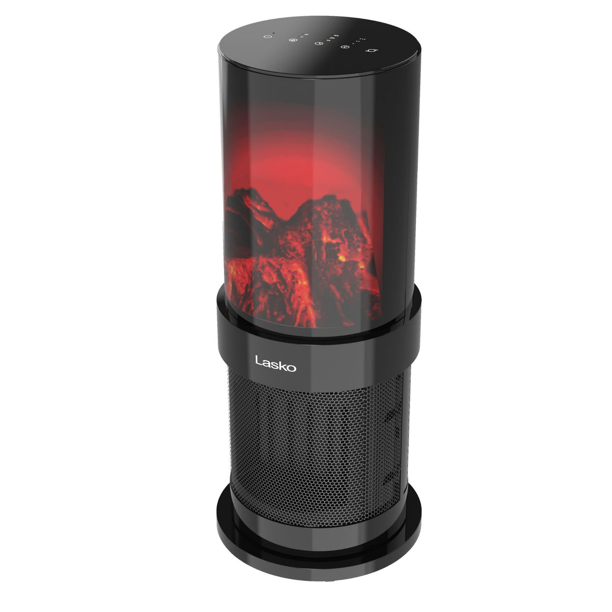 Lasko 20" Fireplace Ceramic Tower Space Heater: Oscillating, 2 Heat Settings, Timer, Tip-Over Switch