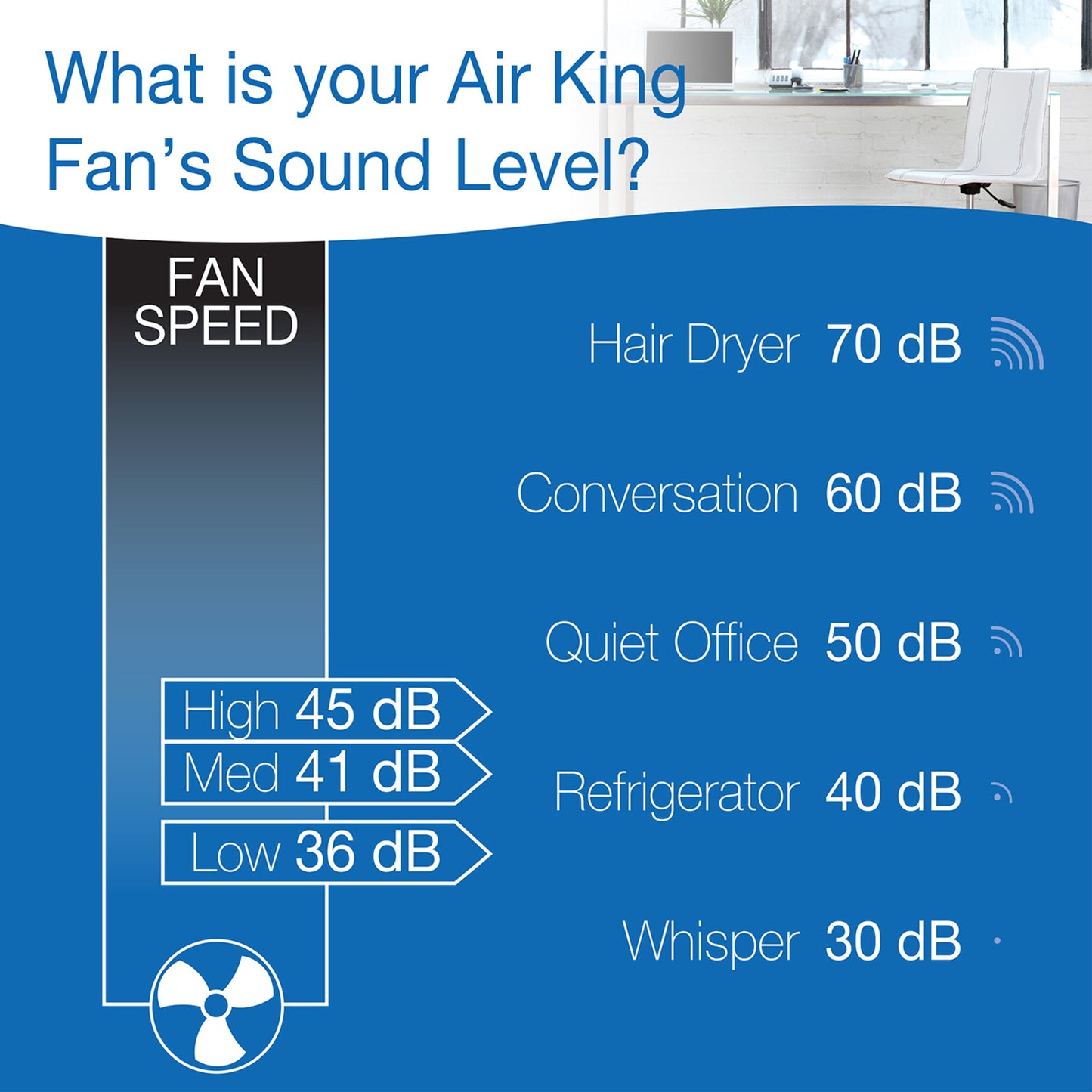 Air King 1/50 HP 12" Commercial Grade Wall Mount Fan: Oscillating, 3-Speed, Gray