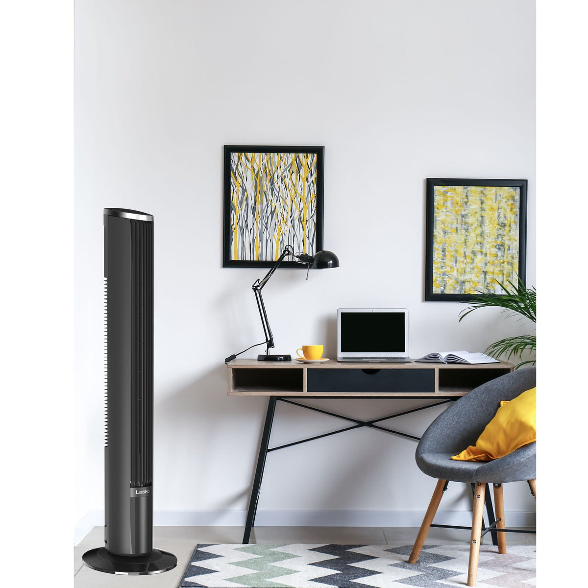 Lasko 42" DC Tower Fan: Oscillating, 12-Speed, Remote, Timer