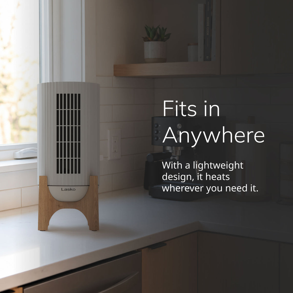 Lasko Artisan 16" Ceramic Tower Space Heater: Oscillating, 2 Heat Settings, Remote, Timer, Tip-Over Switch, Thermostat