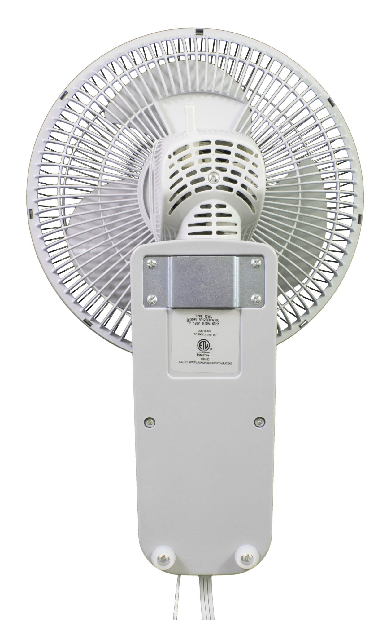 Air King 1/50 HP 12" Commercial Grade Wall Mount Fan: Oscillating, 3-Speed, Gray