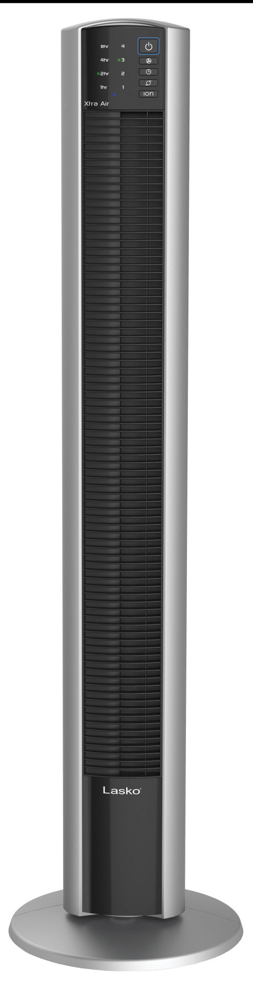 Lasko 48" Tower Fan: Oscillating, 4-Speed, Remote, Timer, Ionizer, Black