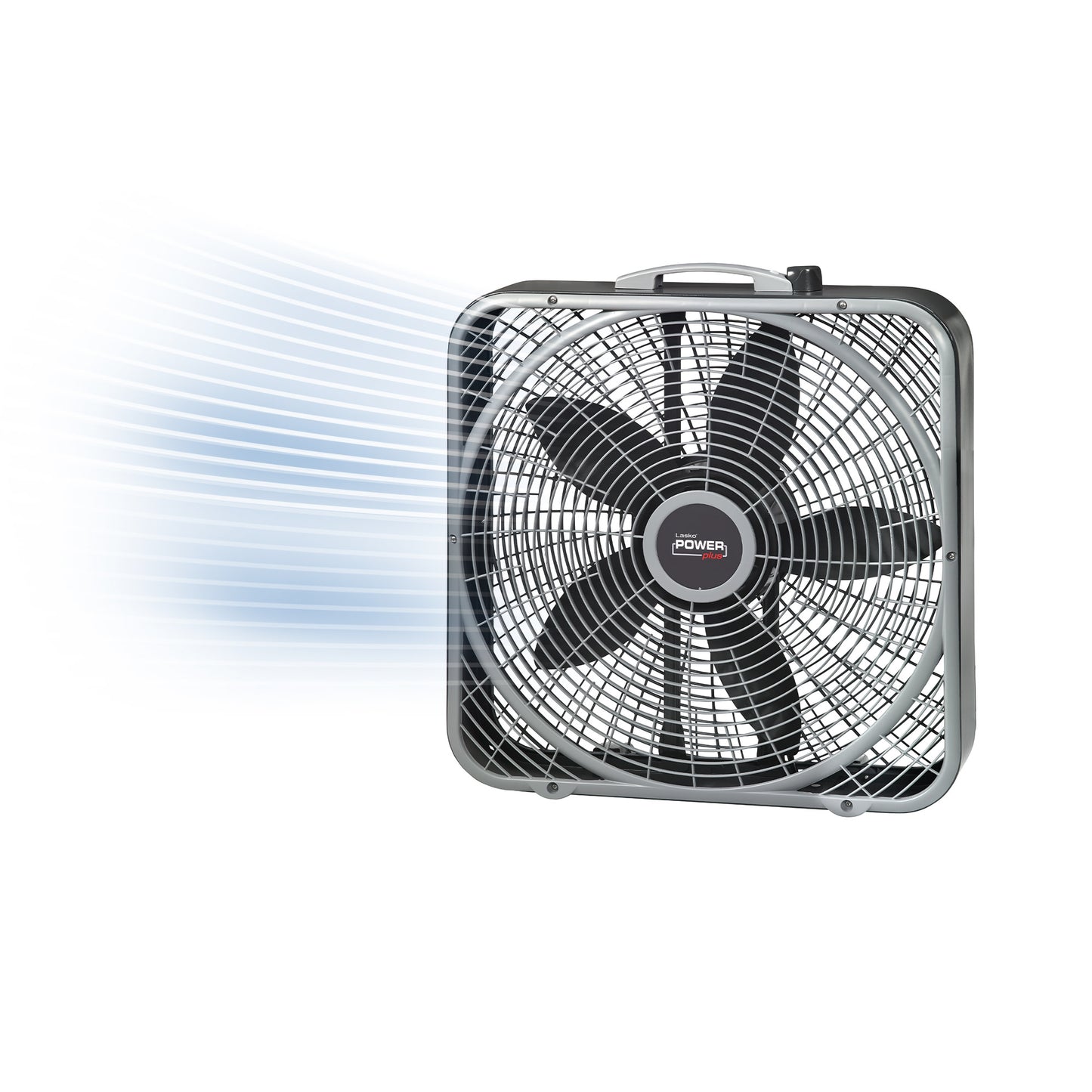 Lasko Weather Shield 20" Box Fan: 3-Speed, Weather-Resistant Motor, Gray