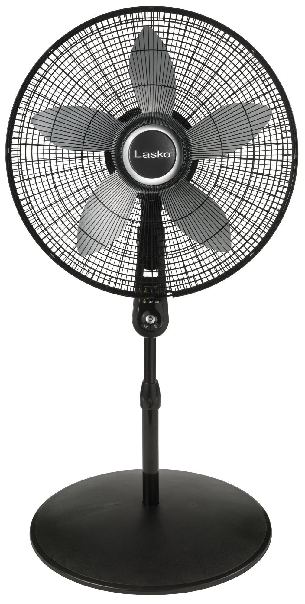 Lasko 20" Pedestal Fan: Oscillating, 4-Speed, Remote, Timer, Black