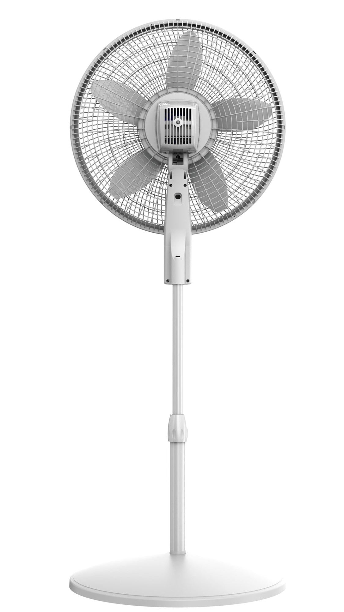 Lasko EcoQuiet 18" DC Pedestal Fan: Oscillating, 12-Speed, Remote, White