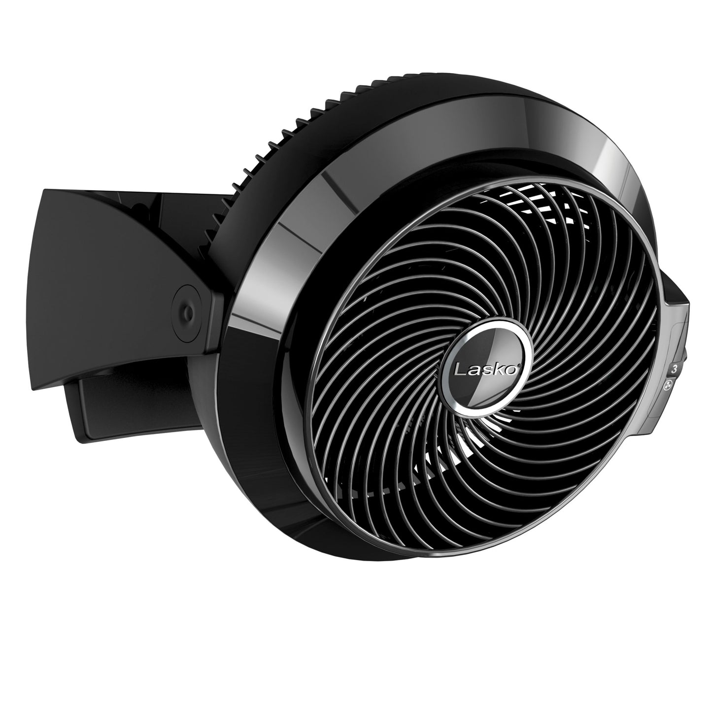 Lasko Air Flexor 10" Floor Fan: Wall Mount, 3-Speed, High Velocity, Pivoting, Black