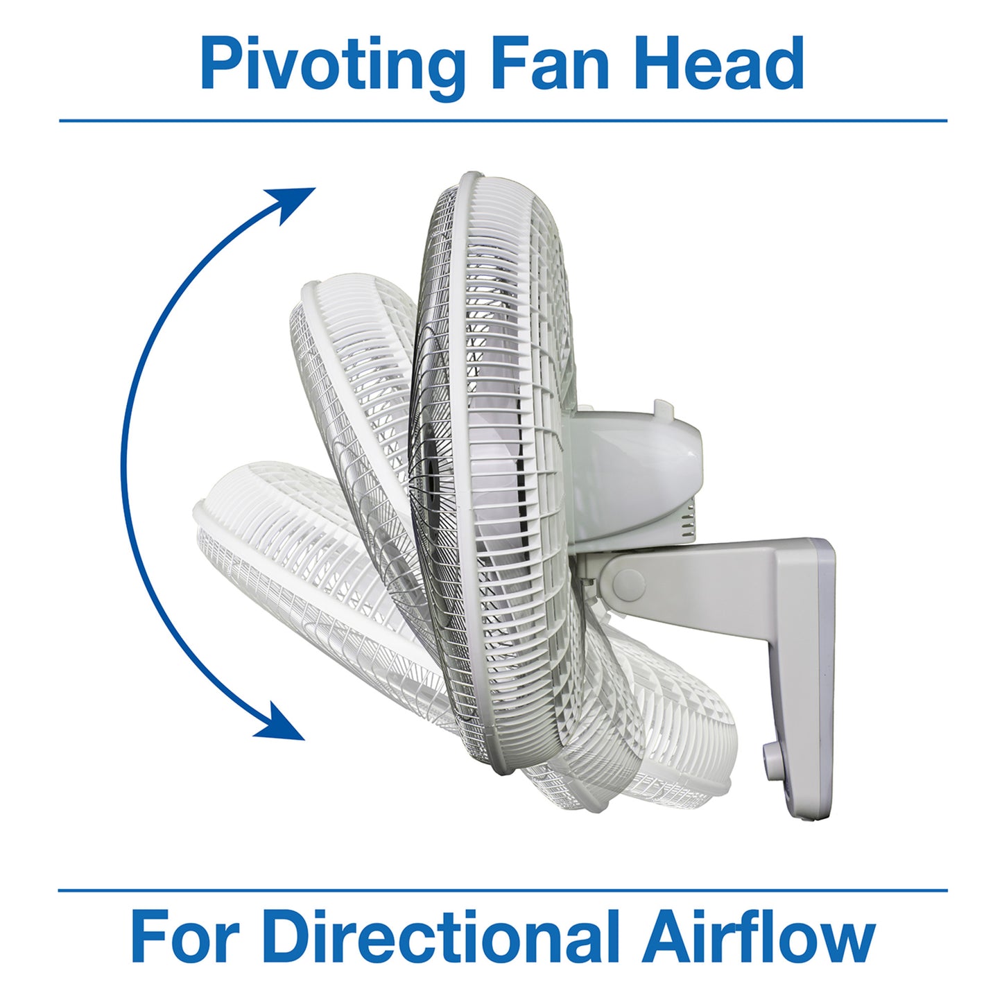 Air King 1/20 HP 18" Commercial Grade Wall Mount Fan: Oscillating, 3-Speed, Gray