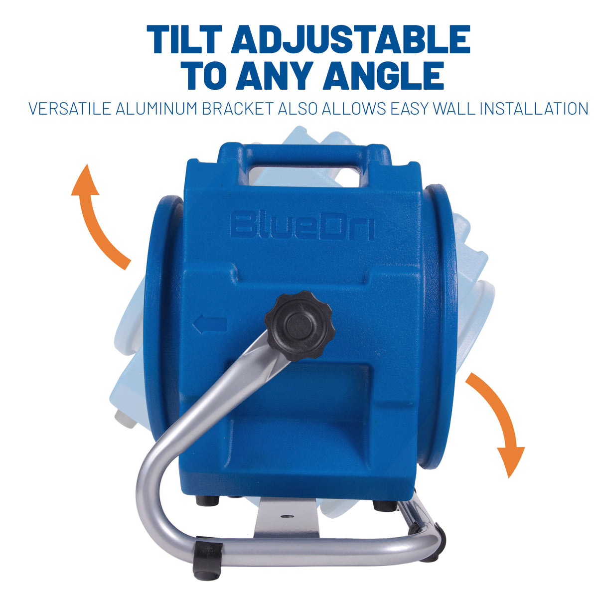 BlueDri 1/5 HP Axial Air Mover Blower Fan: 870 CFM, 2-speed