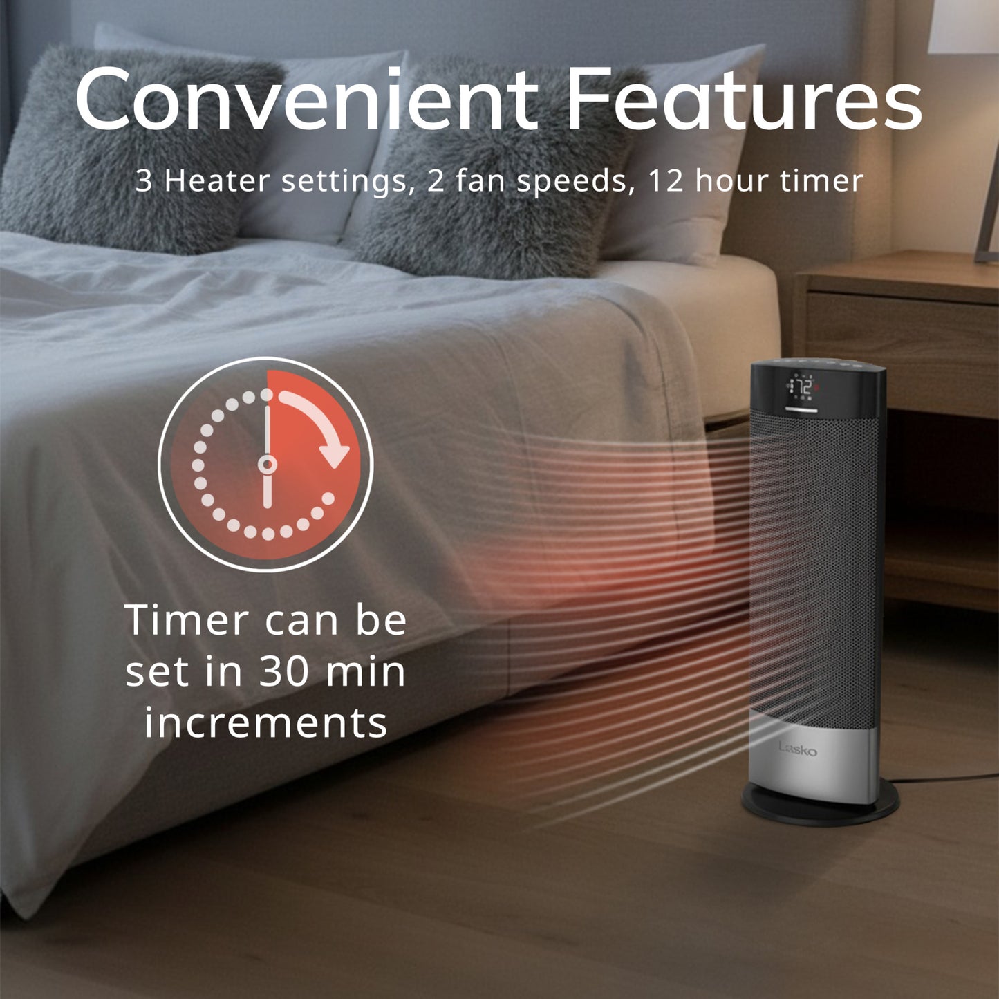 Lasko Ellipse Ceramic Tower Space Heater