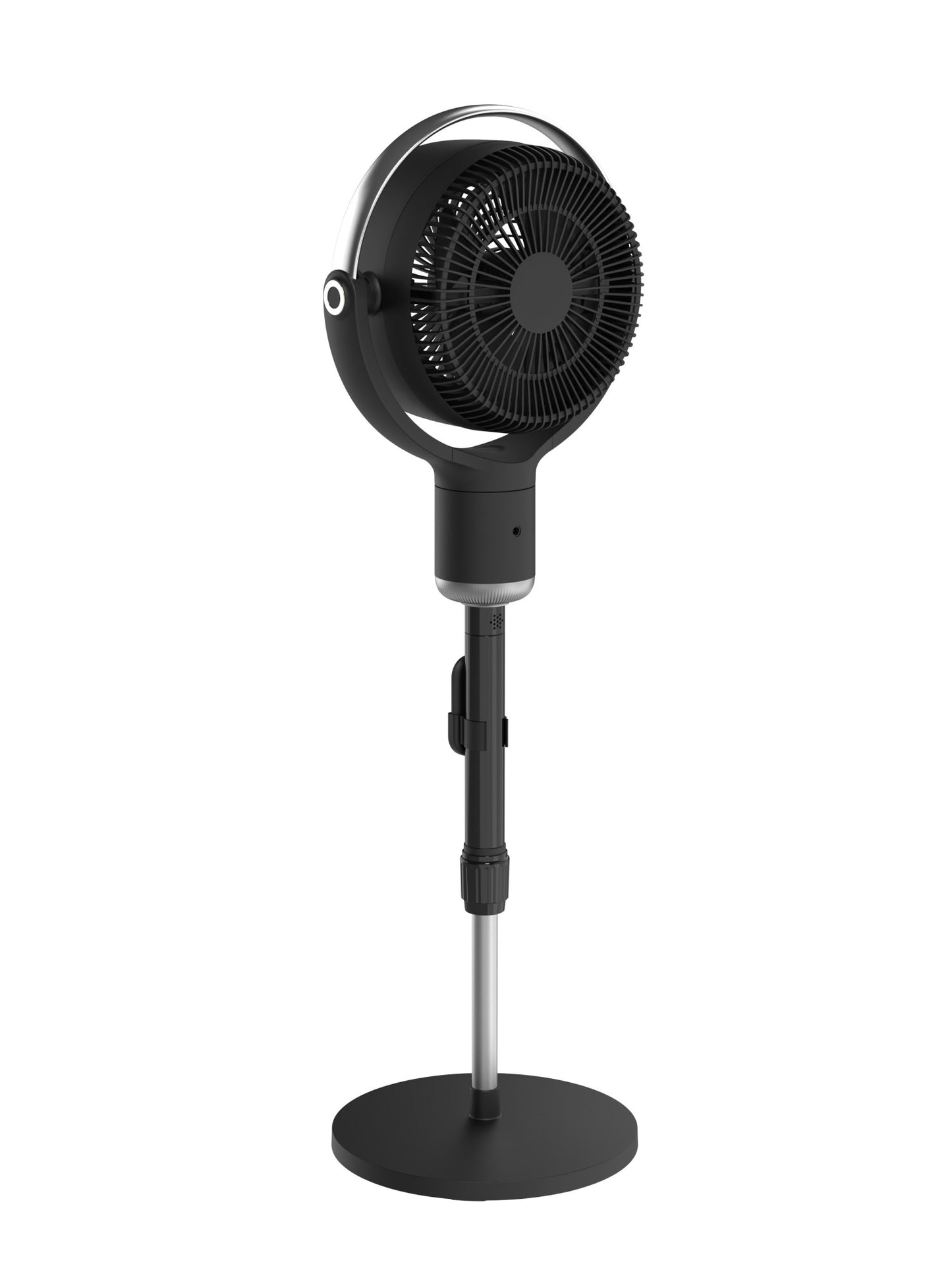 Lasko Whirlwind 7" DC Pedestal Fan: Dual Oscillation, 24-Speed, Remote, Timer, Black