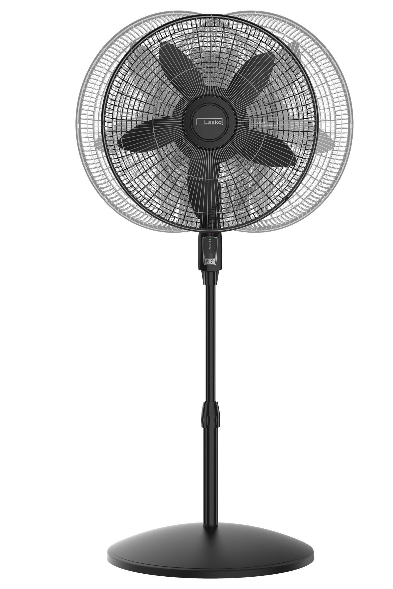 Lasko Cyclone Max 18" Pedestal Fan: Oscillating, 4-Speed, Remote, Black