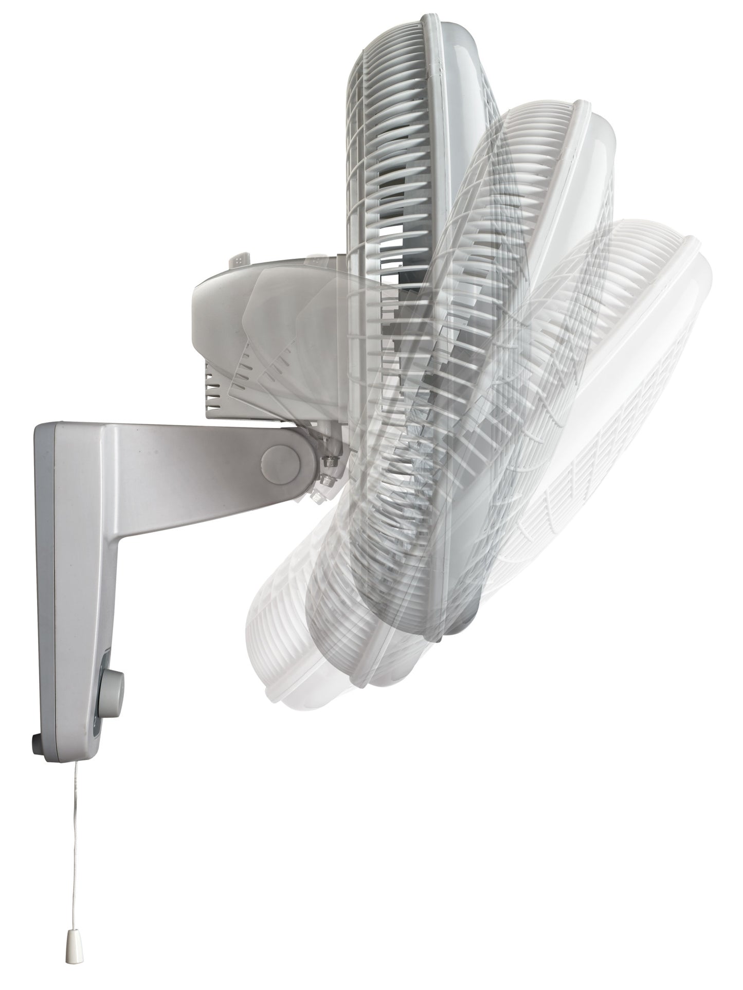 Lasko 16" Wall Mount Fan: Oscillating, 3-Speed, Tilting Head, White