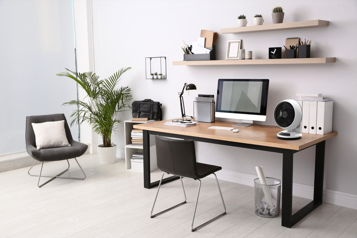 Lasko Whirlwind 7" Table Fan: Dual Oscillation, 3-Speed, Remote
