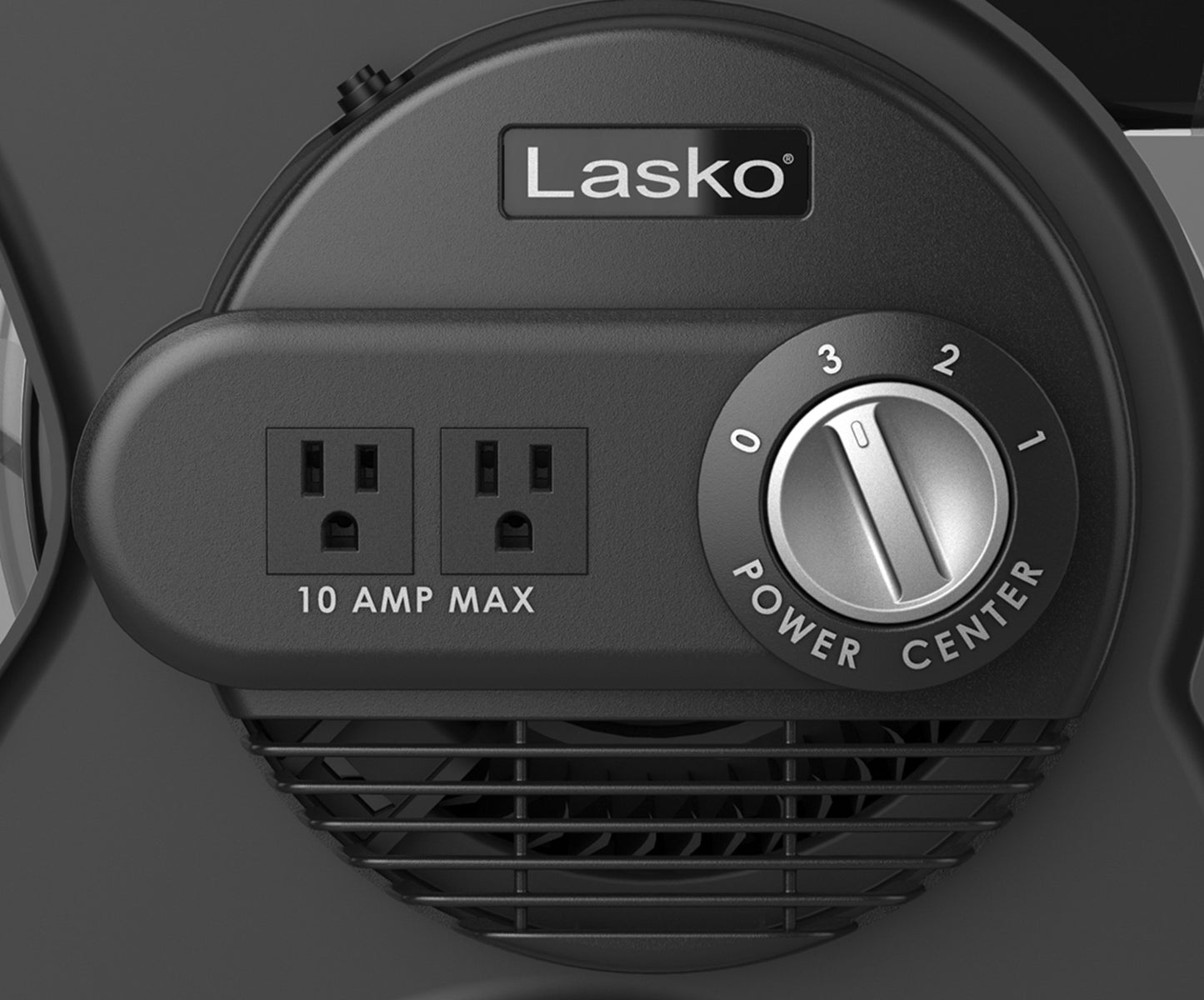 Lasko 12" Air Mover Blower Fan: 3-Speed, High Velocity, 2 Outlets, Pivoting, Black