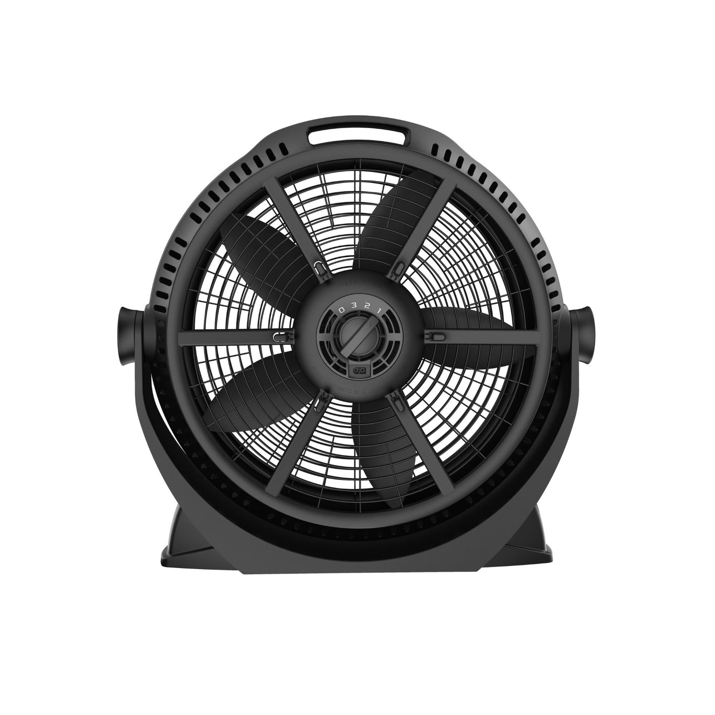 Lasko Wind Machine 20" Air Circulator Fan: 3-Speed, 360° Airflow, Black