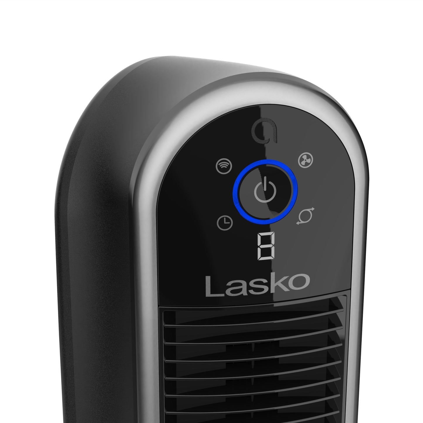 Lasko 40" Smart Tower Fan: Oscillating, 5-Speed, Timer, Wi-Fi, Black