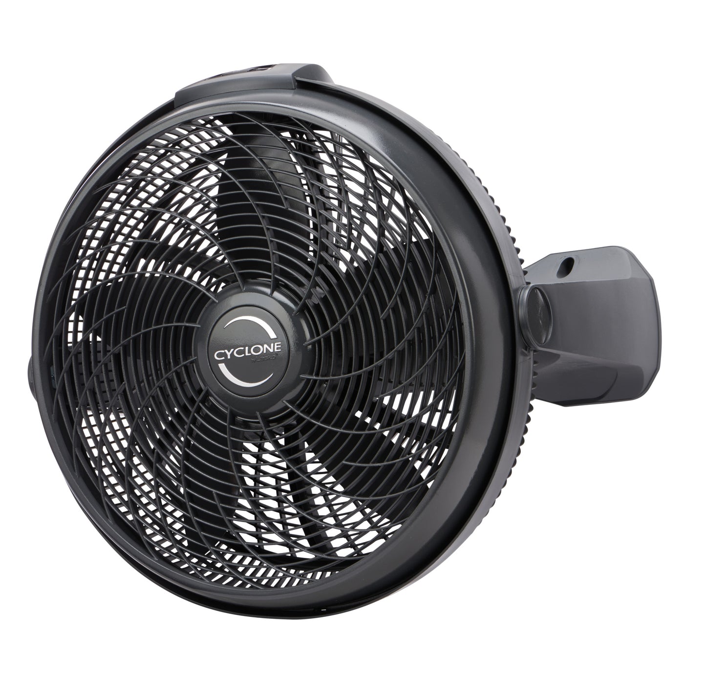 Lasko Cyclone 20" Air Circulator Fan: Wall Mount, 4-Speed, Remote, Black