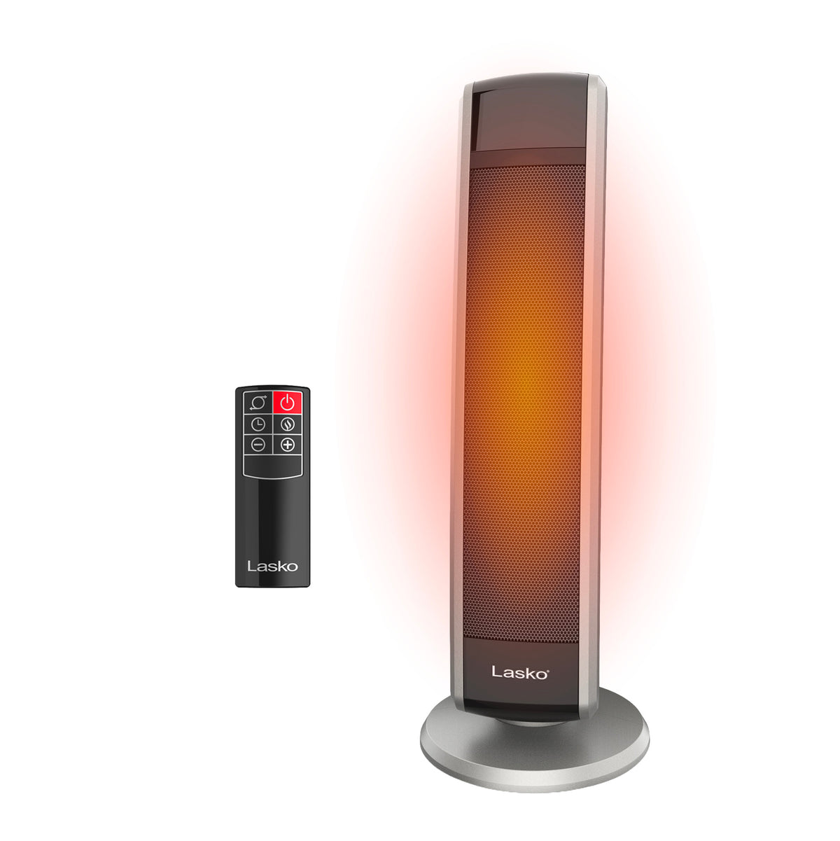 Lasko 29" Ceramic Tower Space Heater: Oscillating, 2 Heat Settings, Remote, Timer, Thermostat