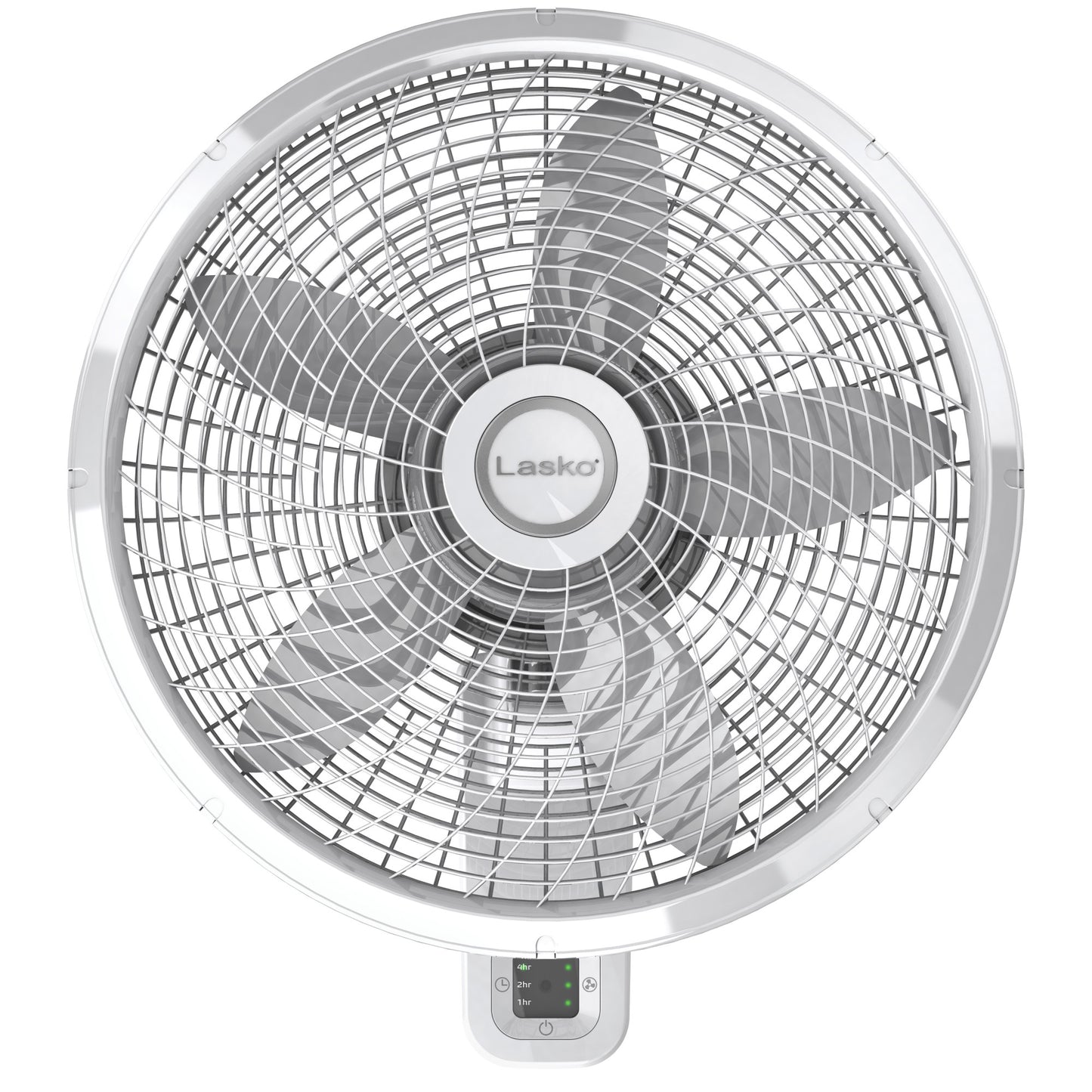 Lasko 18" Wall Mount Fan: Oscillating, 3-Speed, Remote, Timer, White