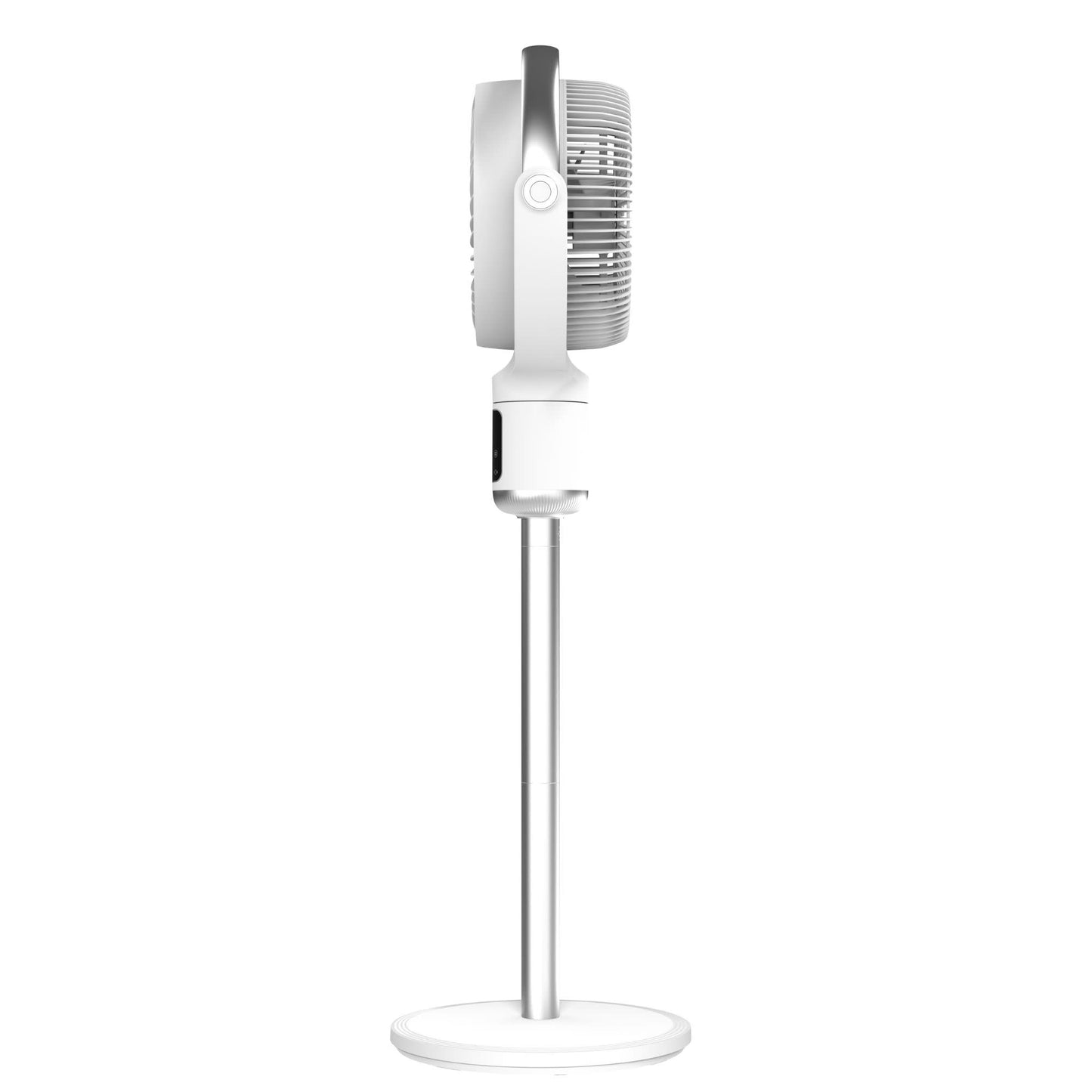 Lasko Whirlwind 7" DC Pedestal Fan: Dual Oscillation, 24-Speed, Remote, Timer, White