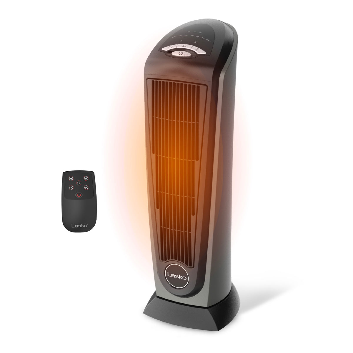 Lasko 23" Ceramic Tower Space Heater: Oscillating, 2 Heat Settings, Remote, Timer, Thermostat