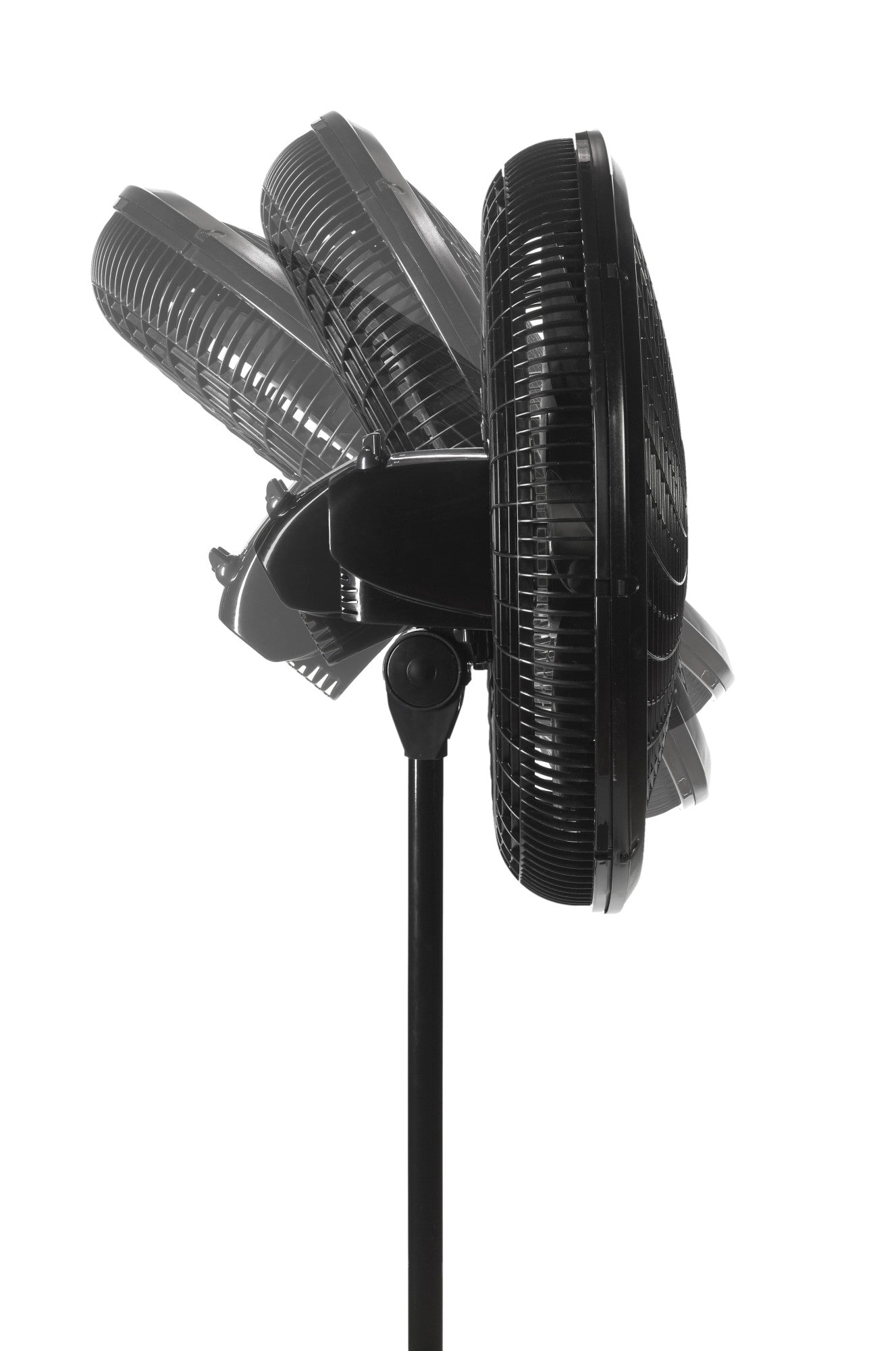 Lasko Cyclone 18" Pedestal Fan: Oscillating, 3-Speed,  Adjustable Height, Black