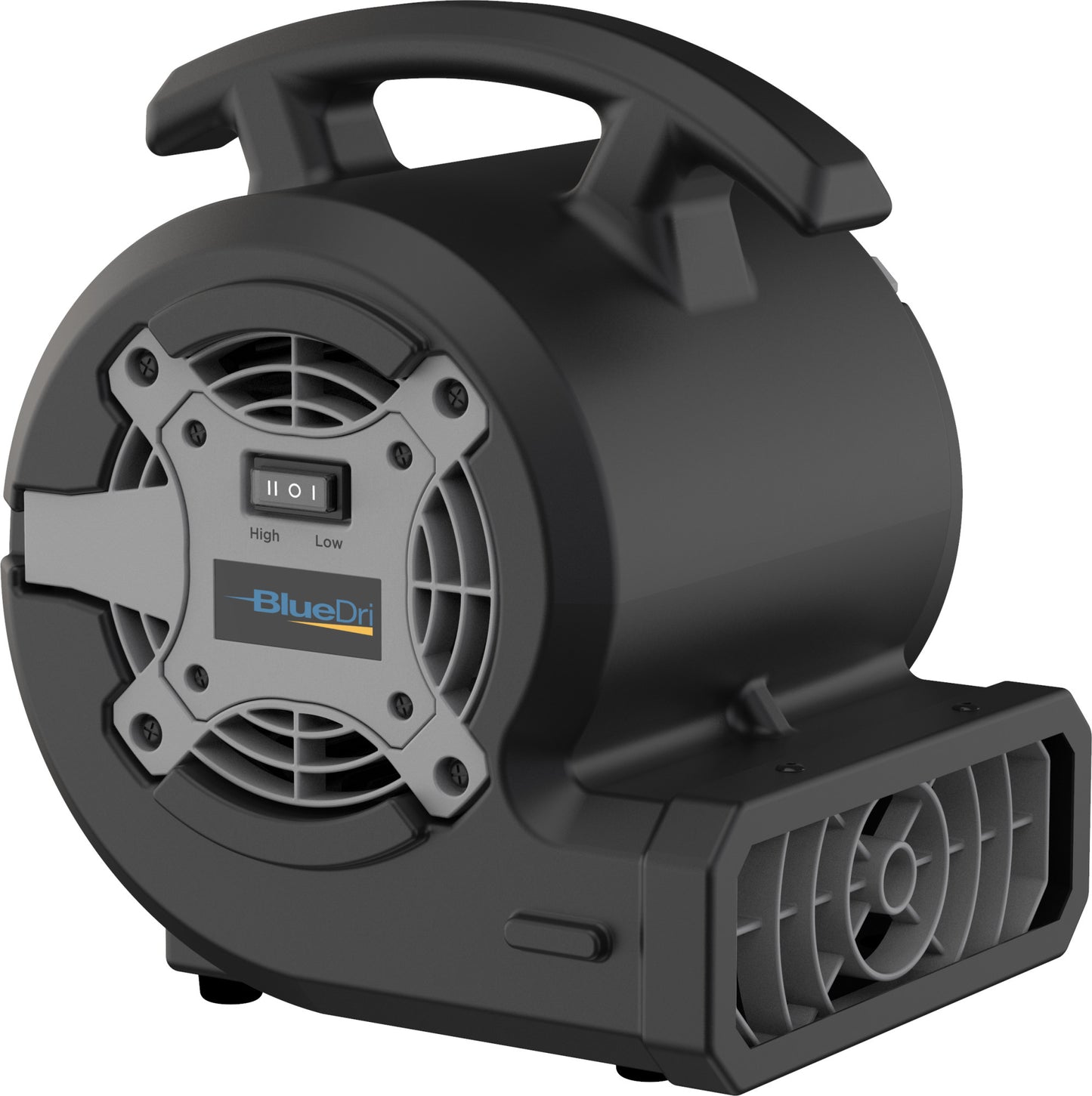 BlueDri 1/8 HP 13" Air Mover Blower Fan: 2-Speed, High Velocity, Black