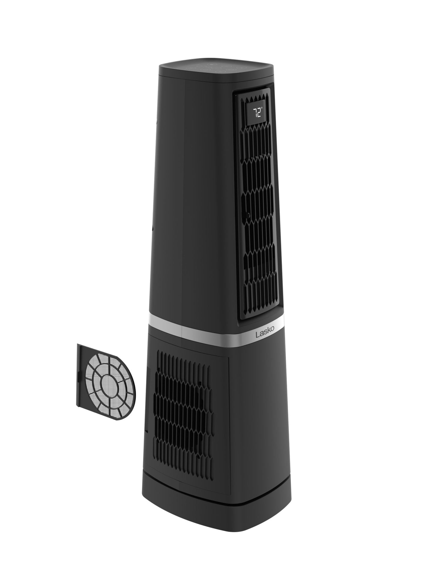 Lasko Stratus 35" DC Tower Fan: Oscillating, 12-Speed, High Velocity, Remote, Black