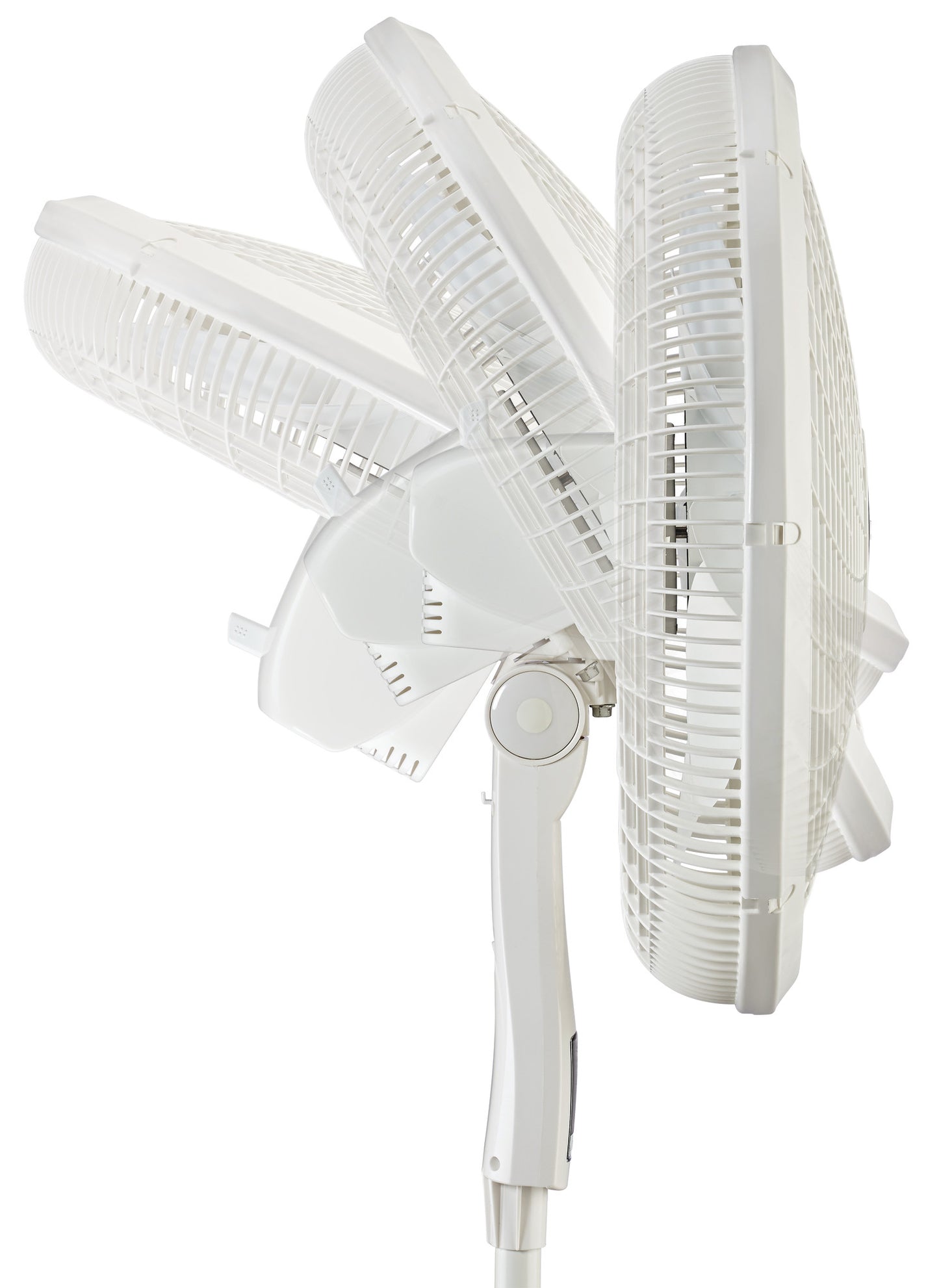 Lasko Cyclone 18" Pedestal Fan: Oscillating, 4-Speed, Remote, Tilting Head, White