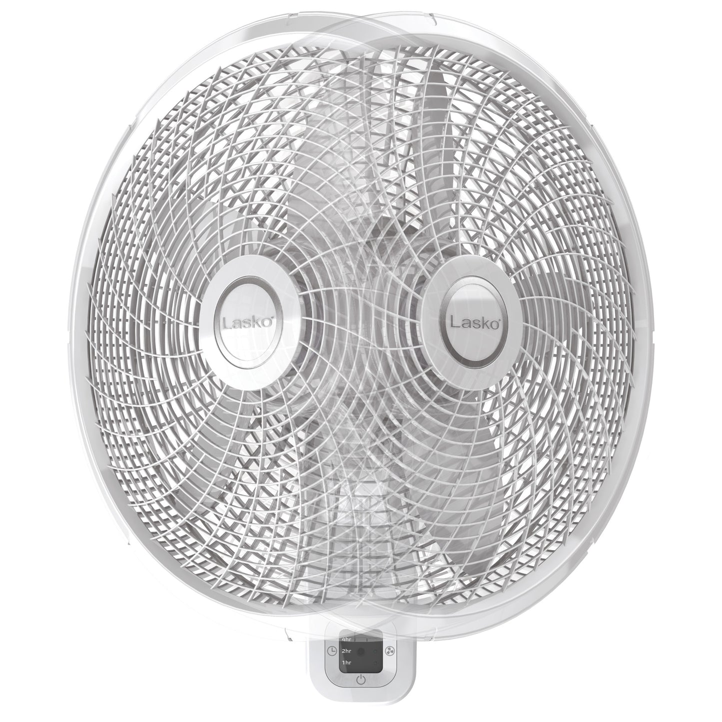 Lasko 18" Wall Mount Fan: Oscillating, 3-Speed, Remote, Timer, White