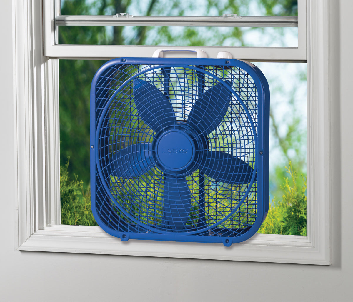 Lasko Cool Colors 20" Box Fan: 3-Speed, Weather-Resistant Motor