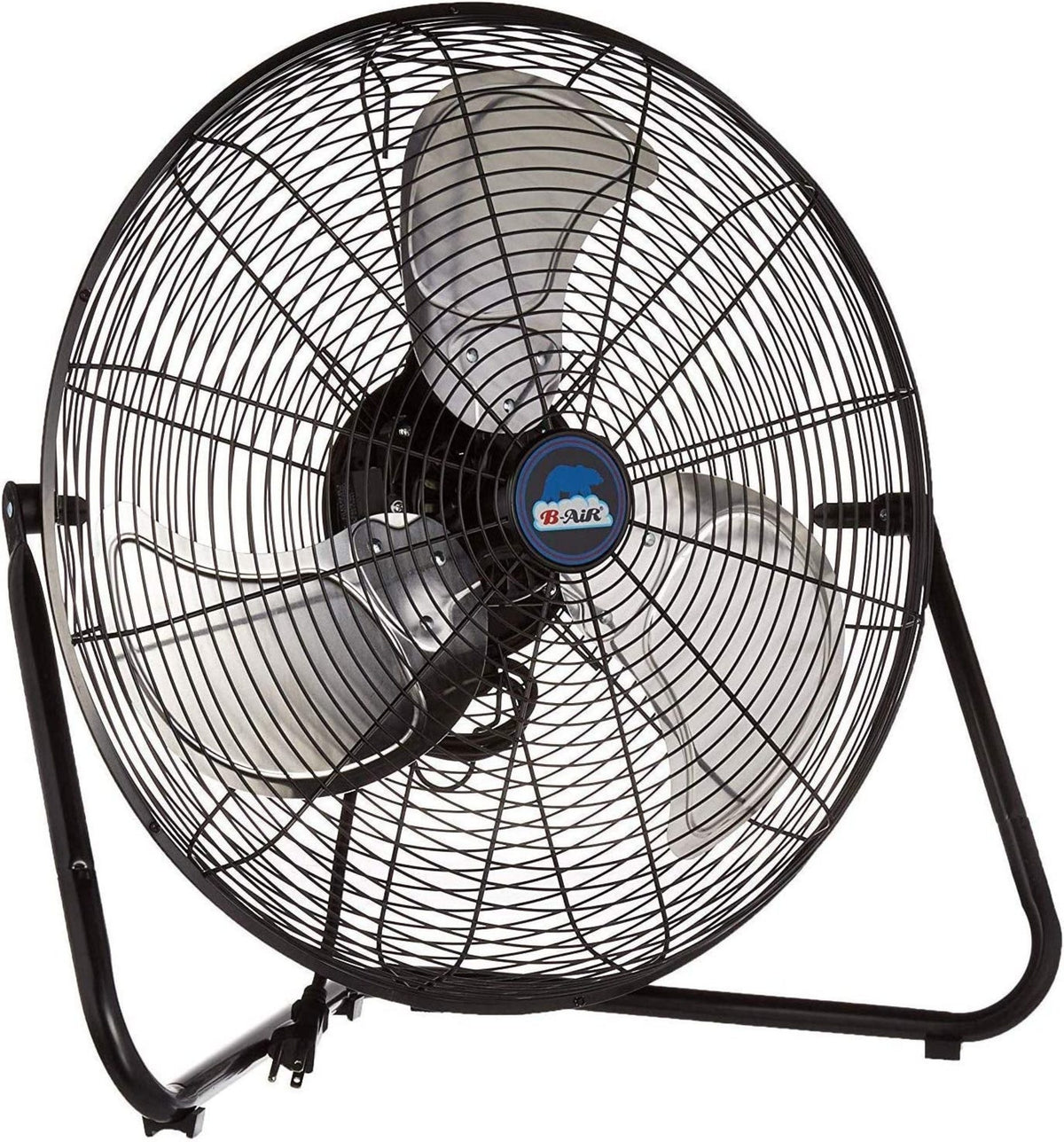 B-Air 20" High Velocity Floor Fan: wall mount, 3-speed, pivoting